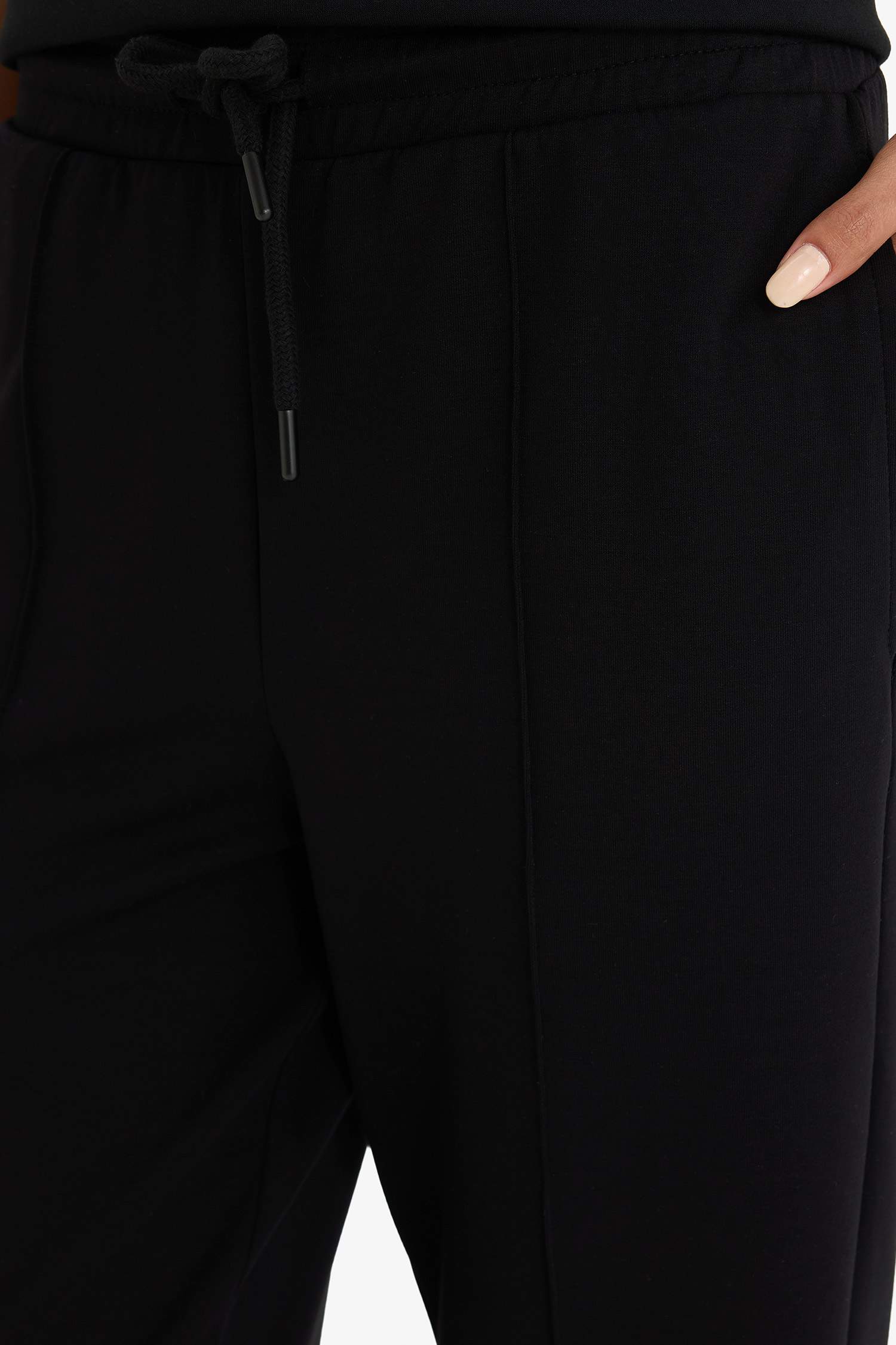 Regular Fit Beli Bağcıklı Cepli Eşofman Altı