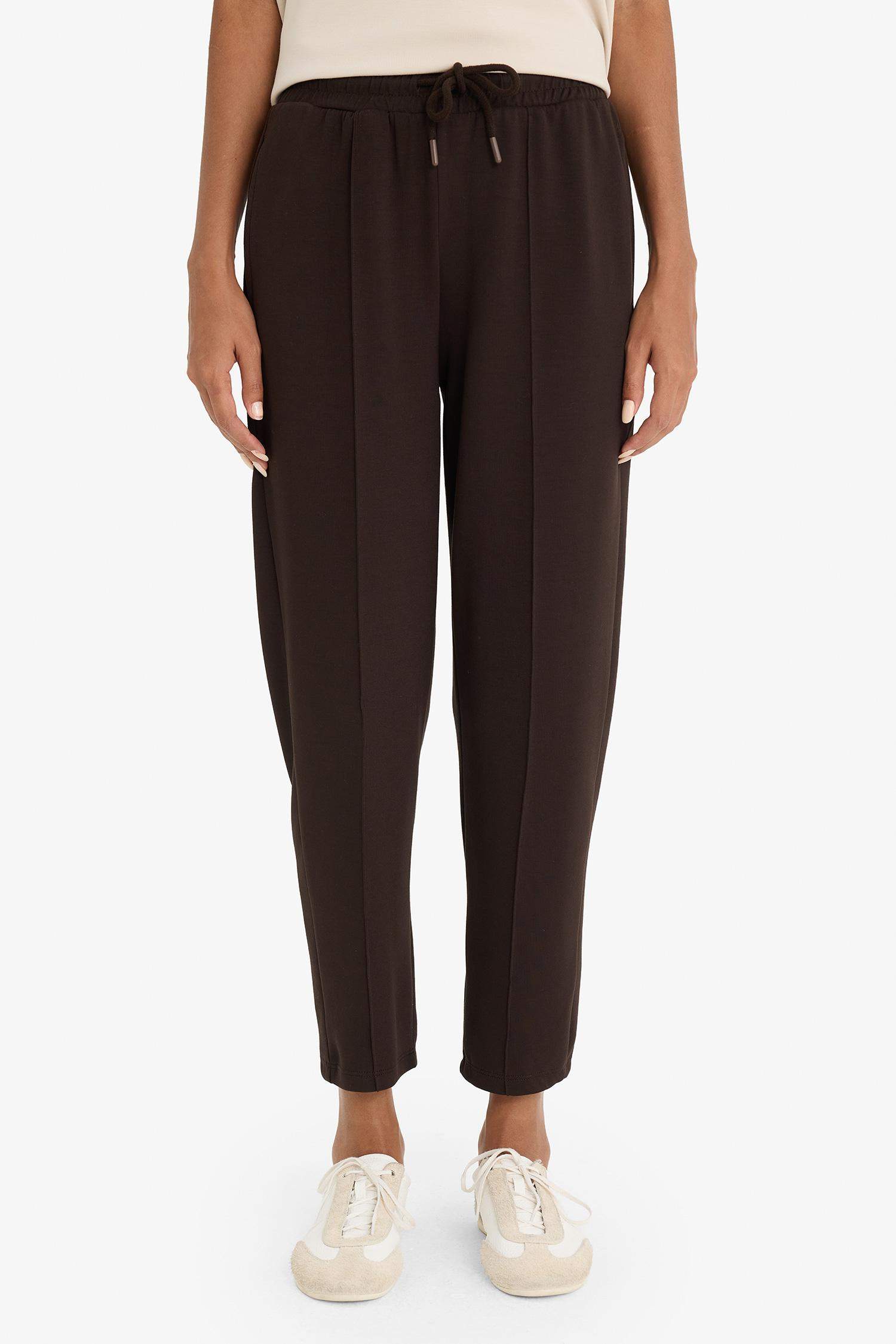 Regular Fit Beli Bağcıklı Cepli Eşofman Altı