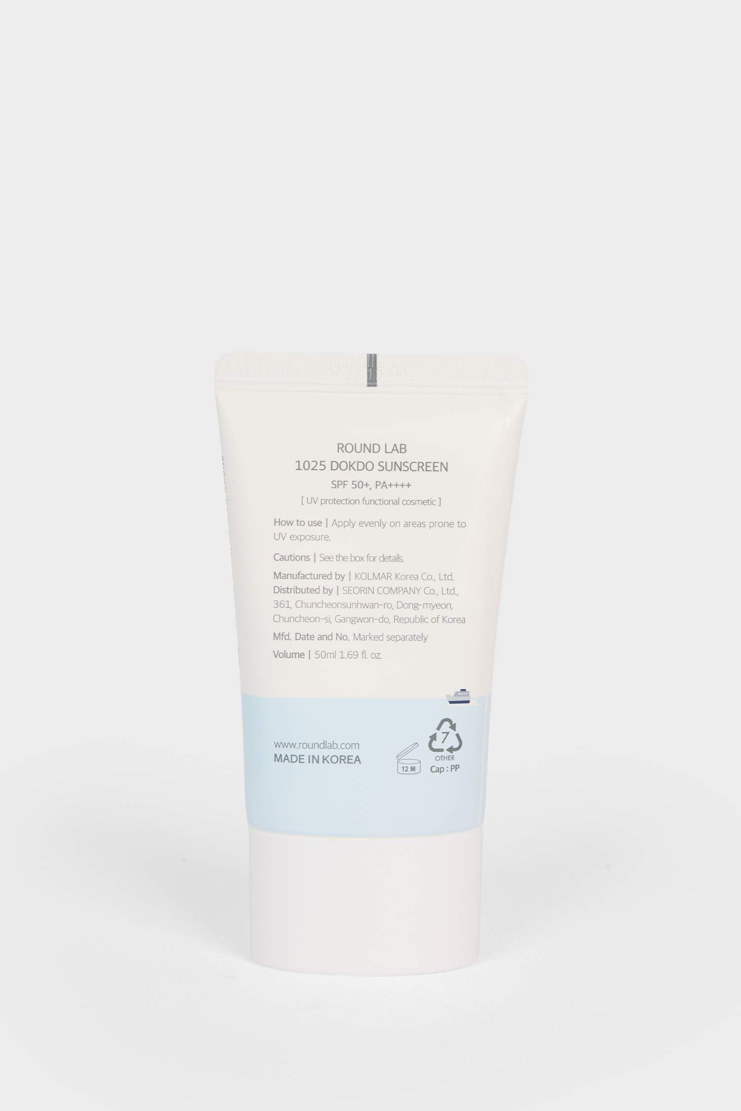 Round Lab - 1025 Dokdo Leke Karşıtı Bakım Yapan Güneş Kremi 50ml