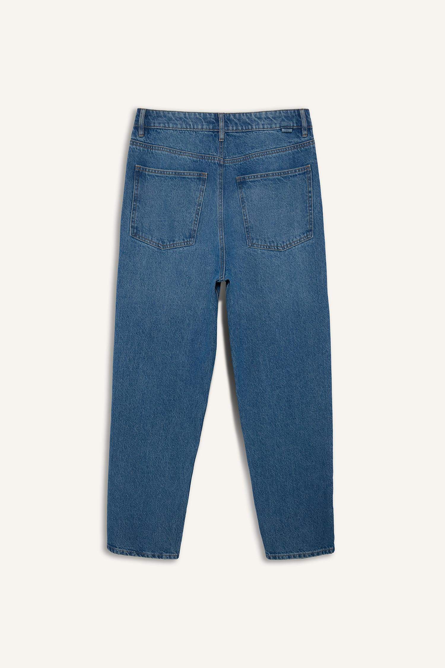 Baggy Fit Wide Leg Denim Trousers