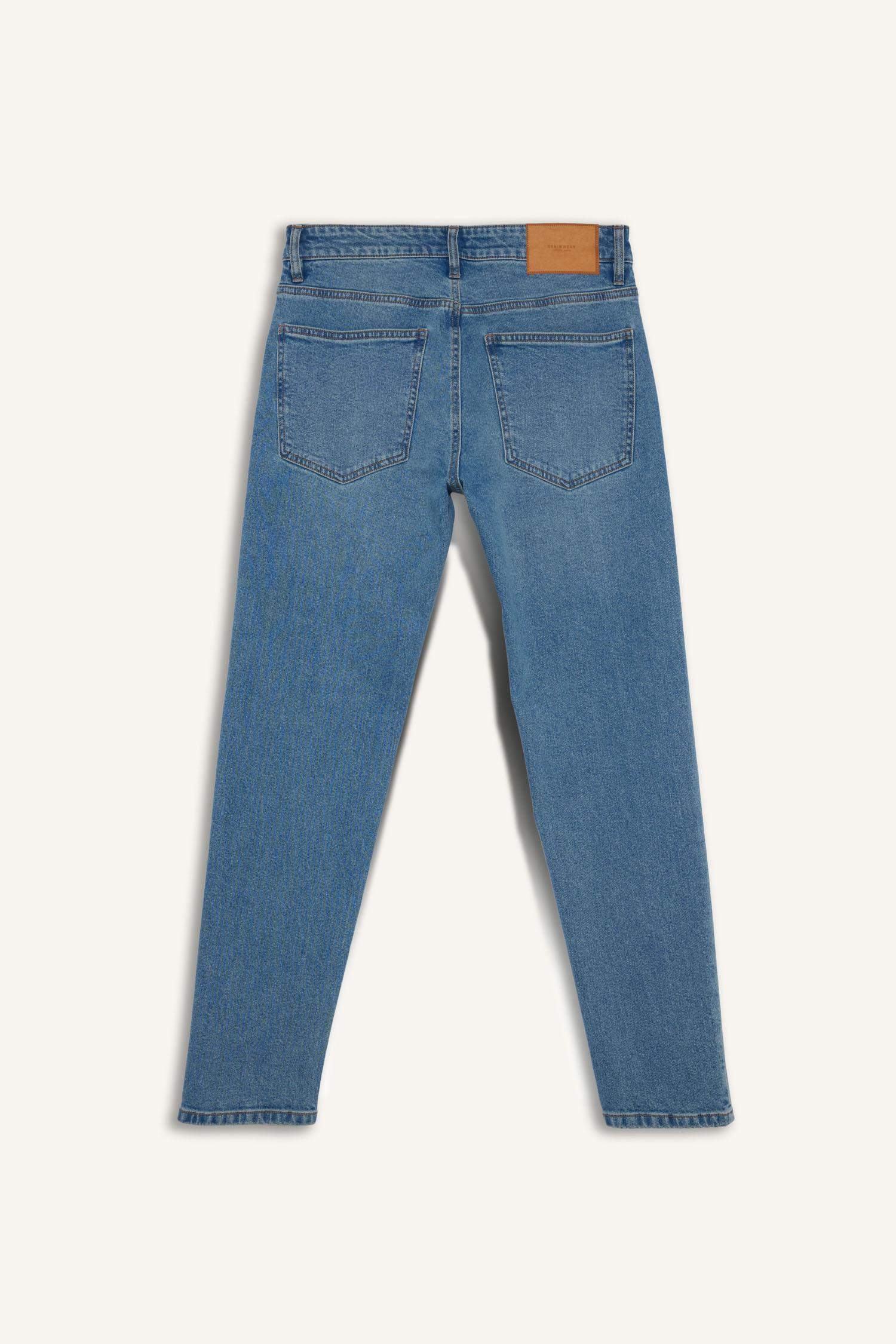 Regular Hem Denim Trousers