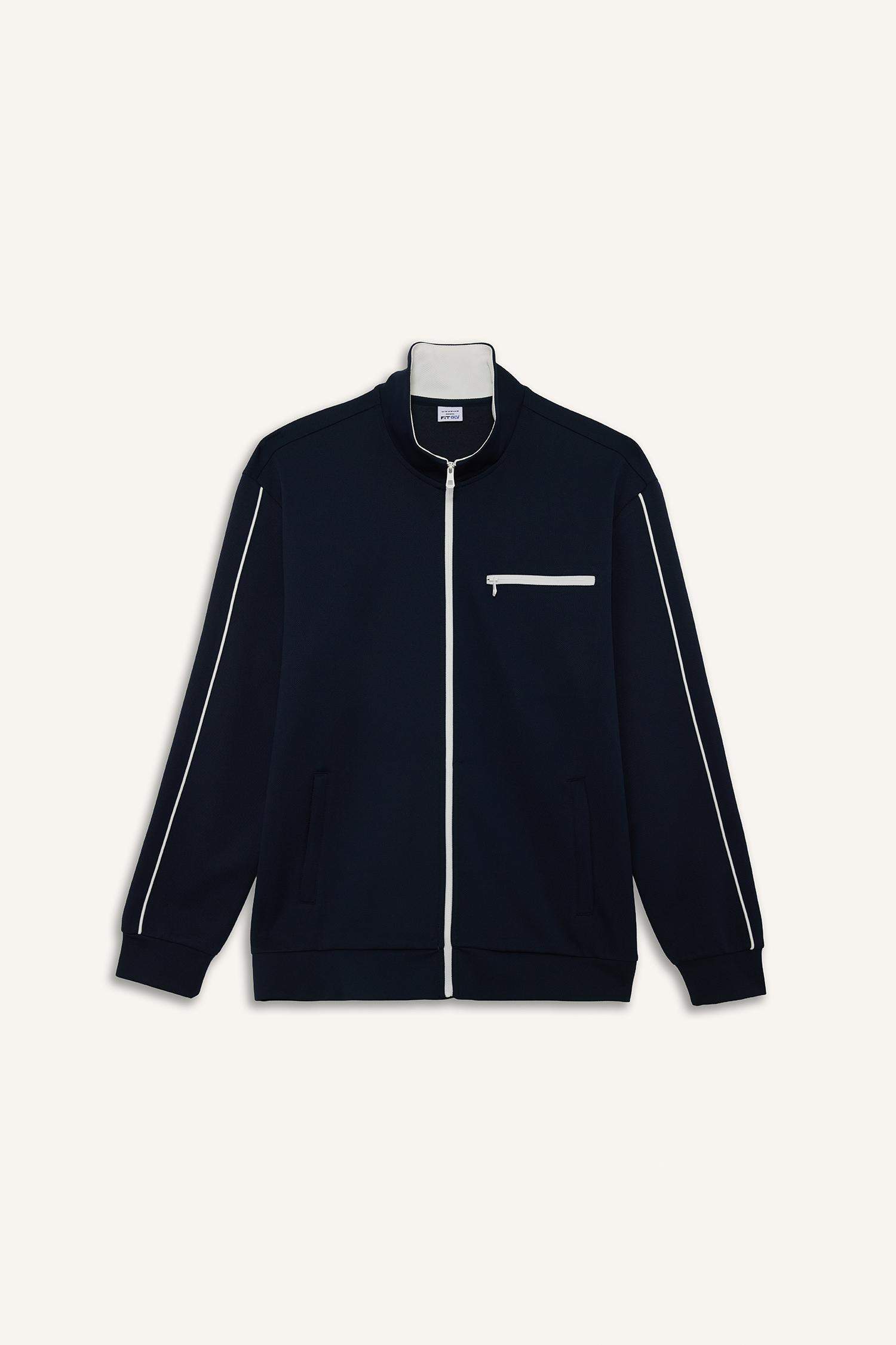 Standart Fit тік жағалы кардиган