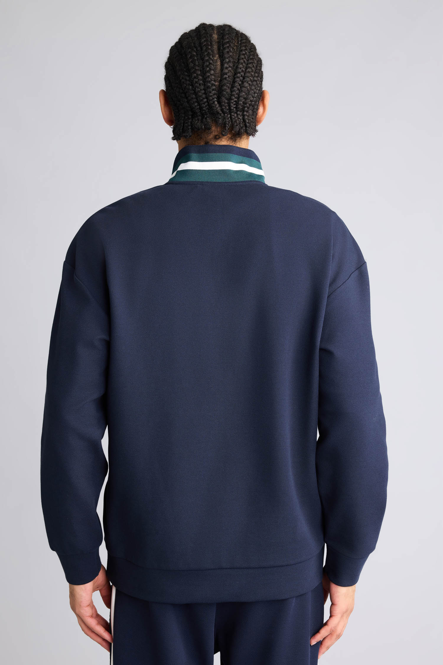 DeFacto Pamuklu Boxy Fıt Dik Yaka Sporcu Sweatshirt görsel 5