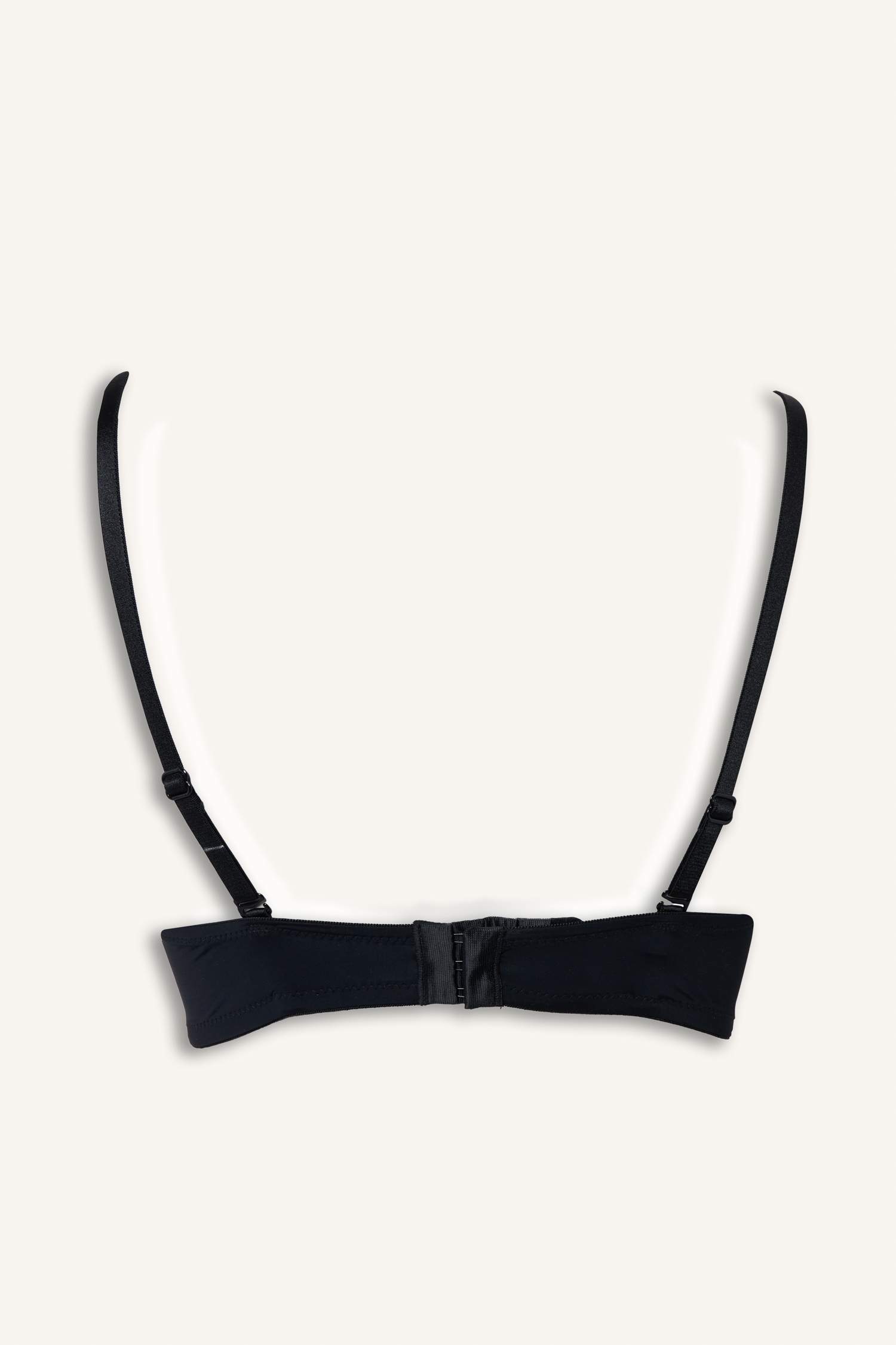 Бюстгальтер без бретелек на косточках с микро покрытием и половинным наполнением