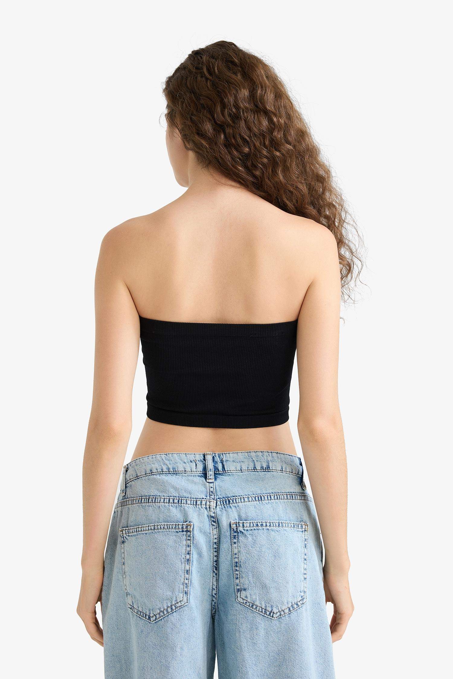 Fitted Seamless Straplez Bluz