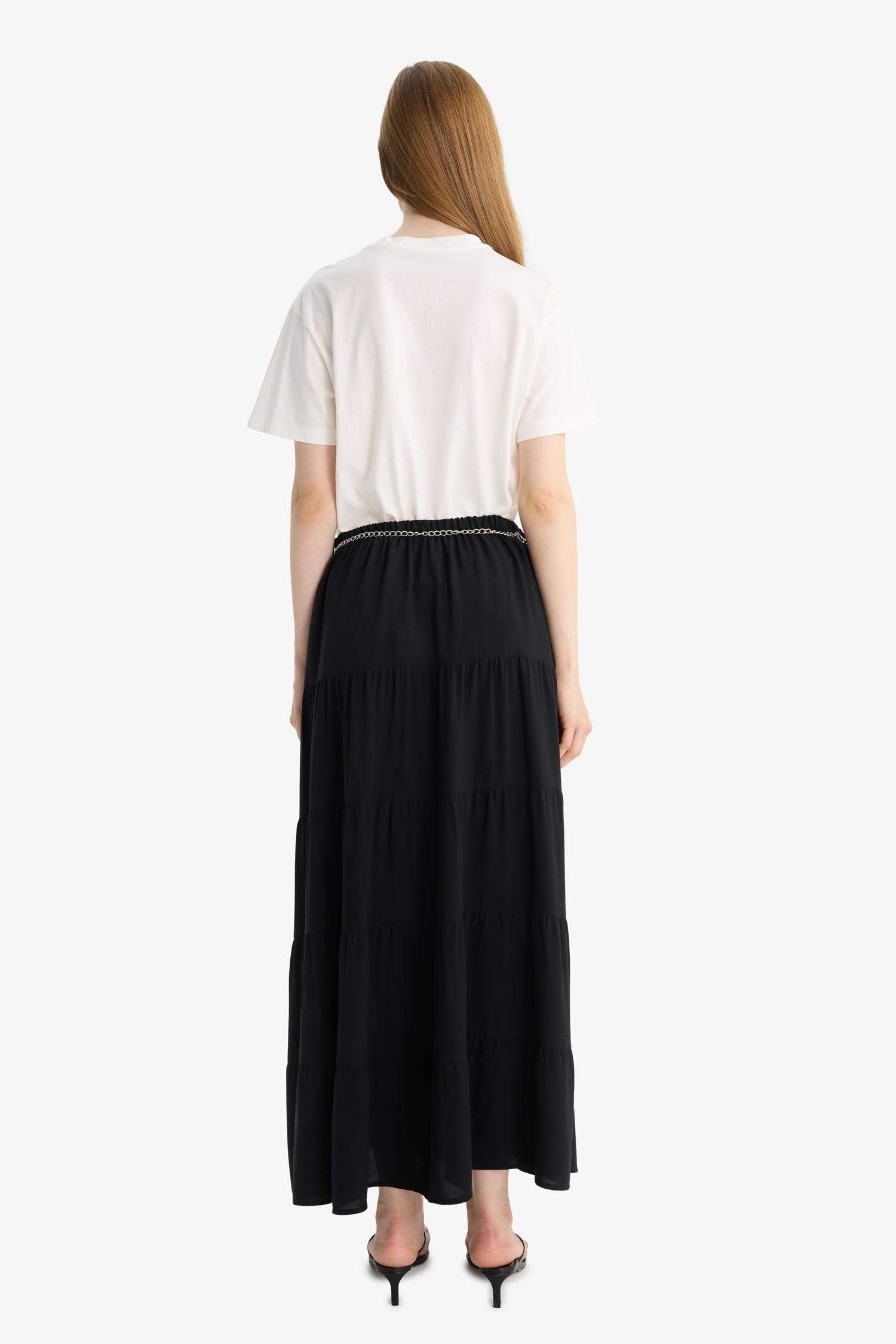 A Cut Maxi Skirt