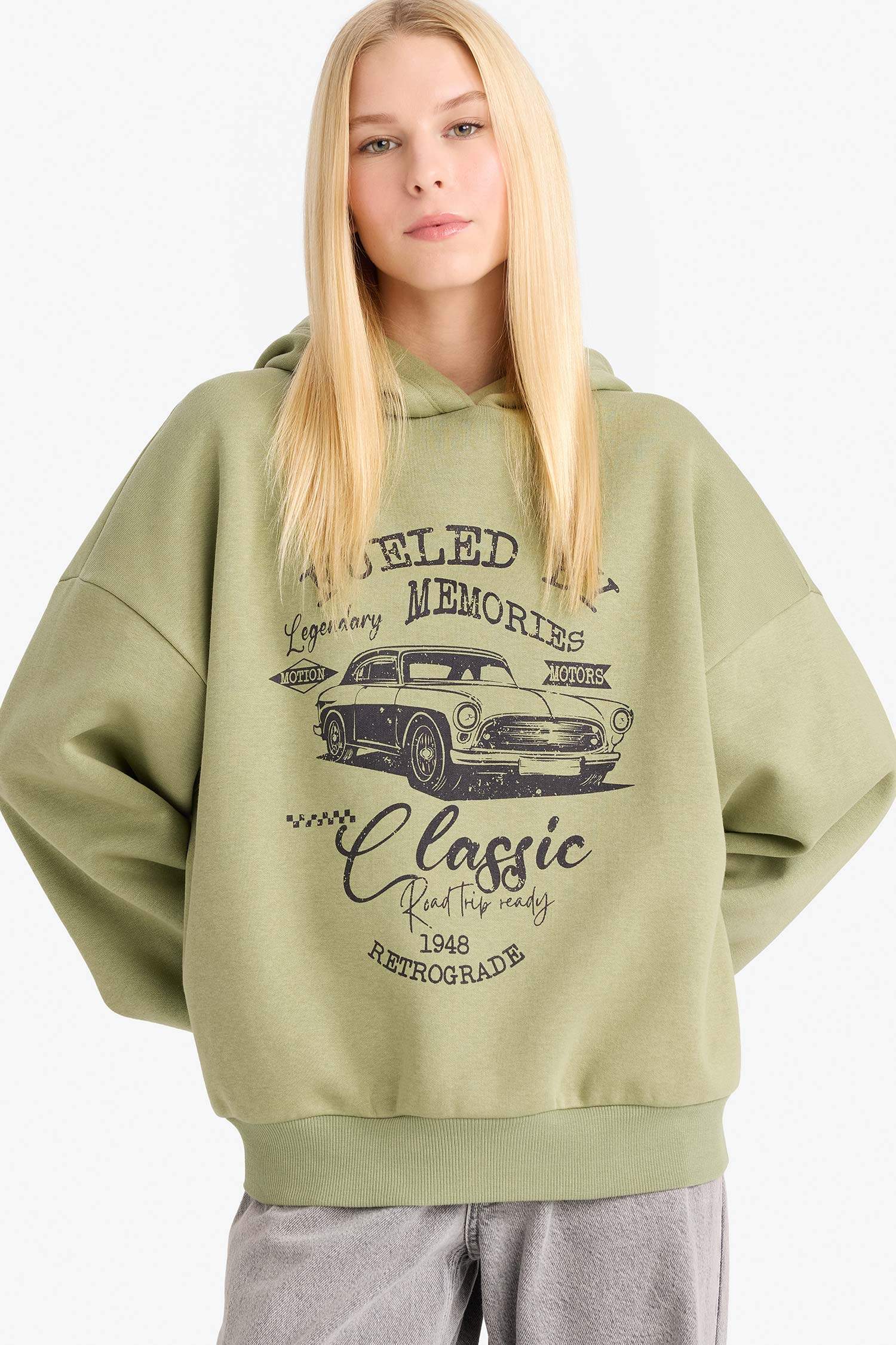 Sweat à capuche imprimé Coupe oversize