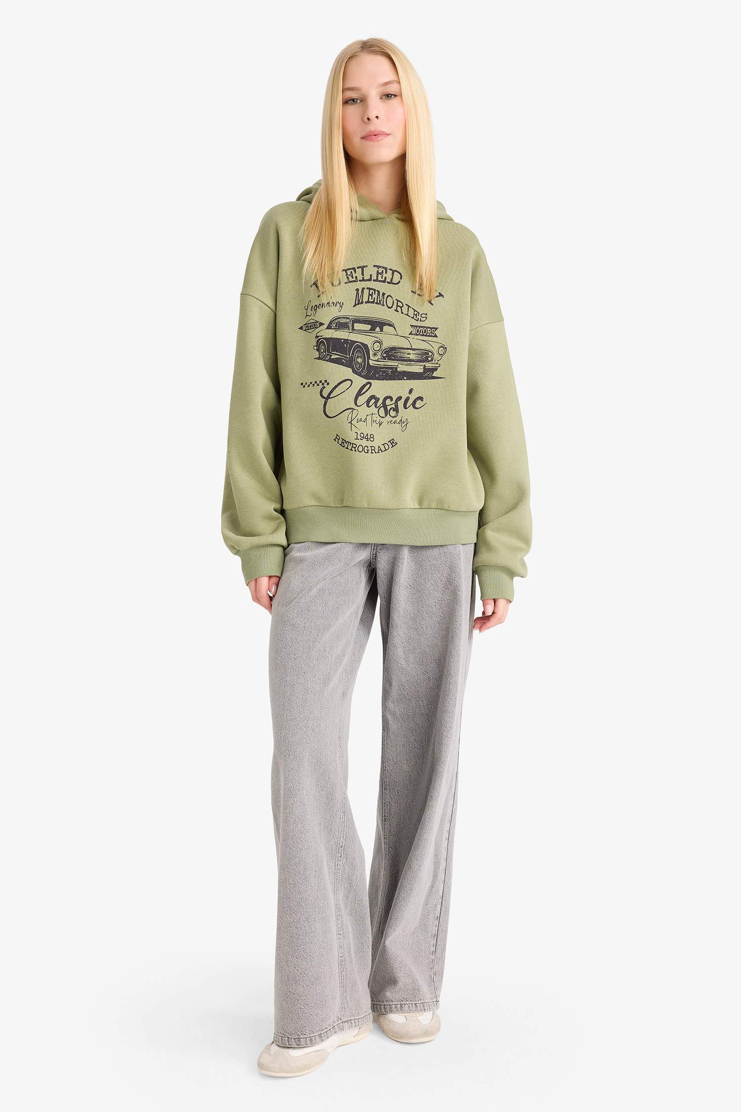 Sweat à capuche imprimé Coupe oversize