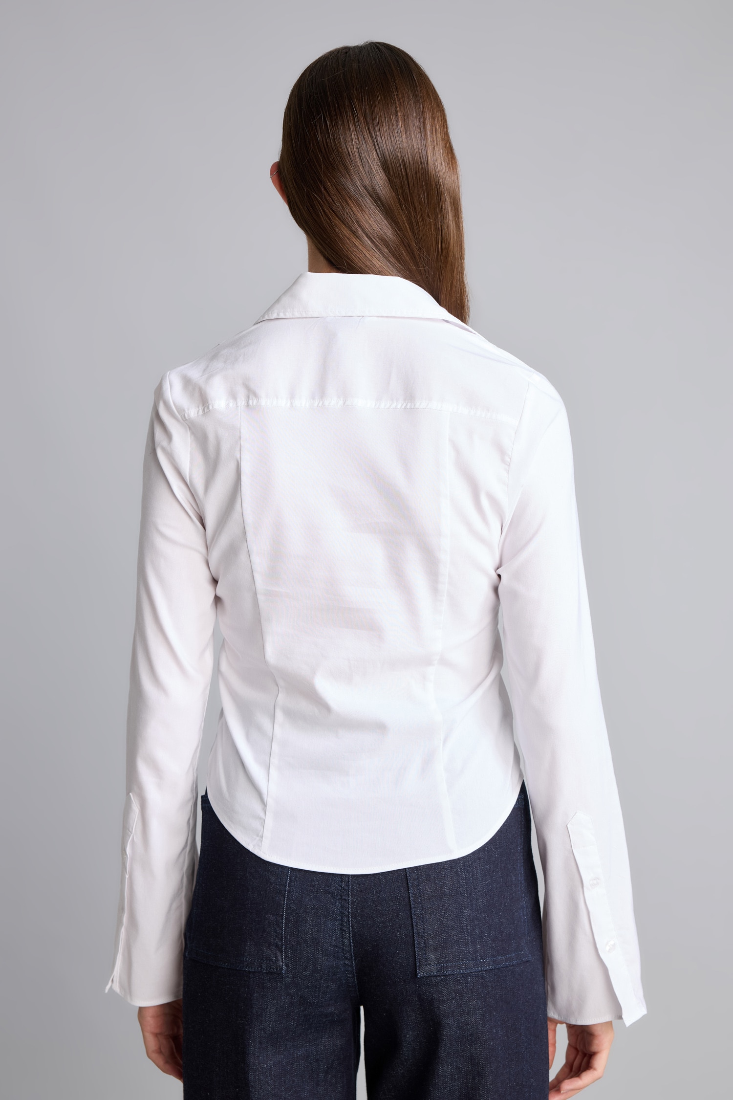 DeFacto Fitted Poplin Uzun Kollu Gömlek görsel 5