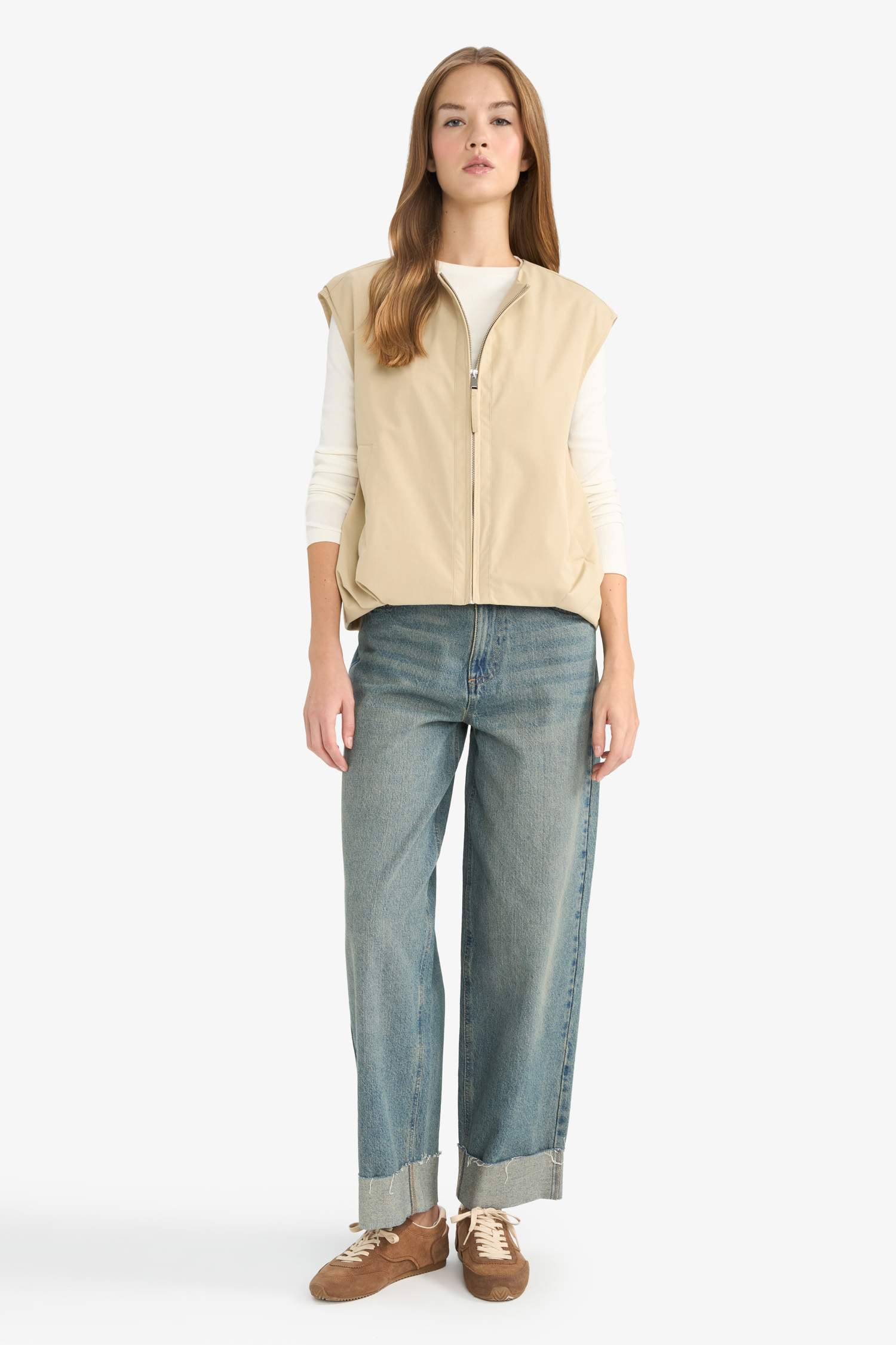 Regular Fit Twill Vest