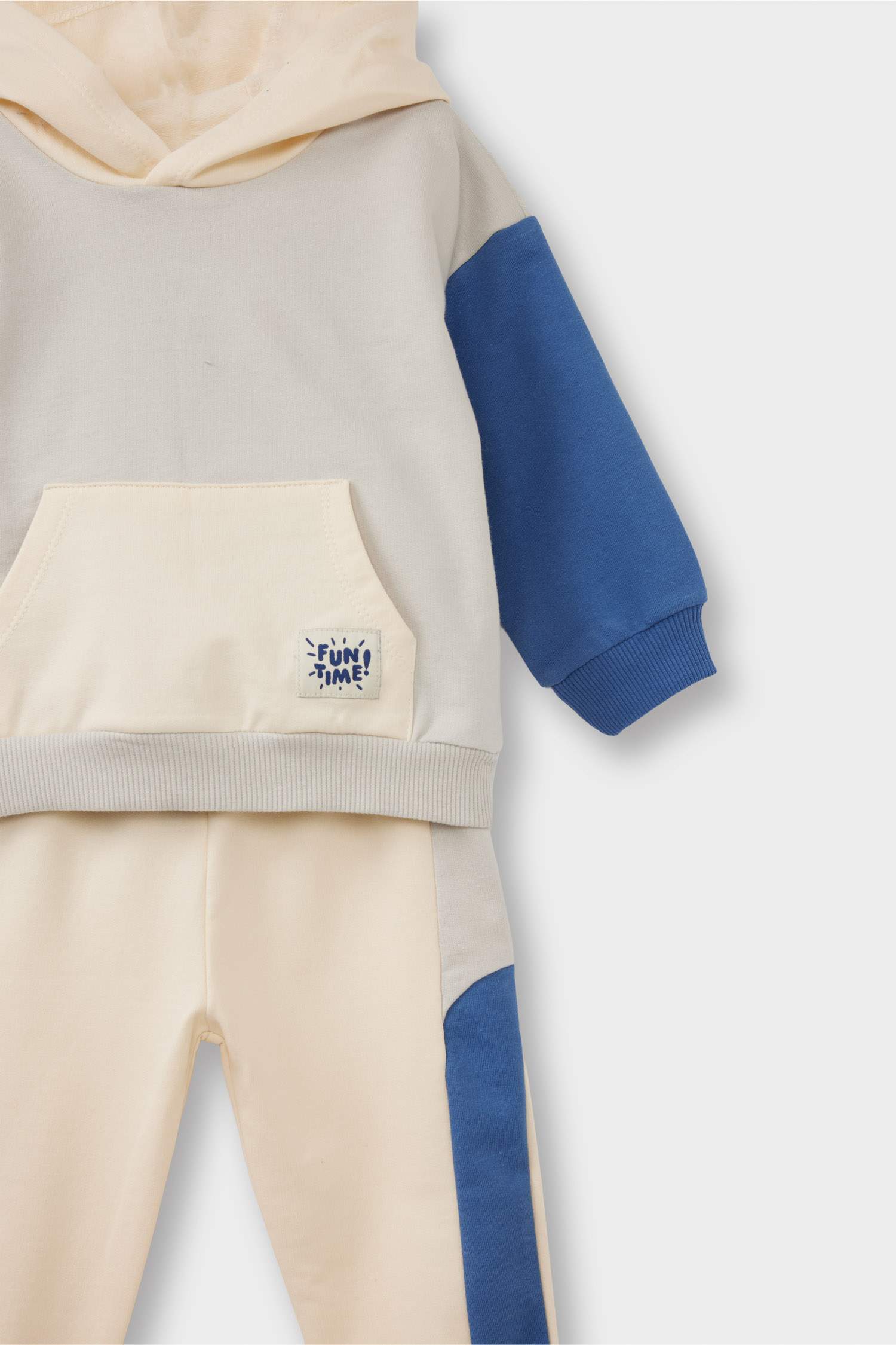 Erkek Bebek 2'li Takım Kapüşonlu Sweatshirt Eşofman Altı