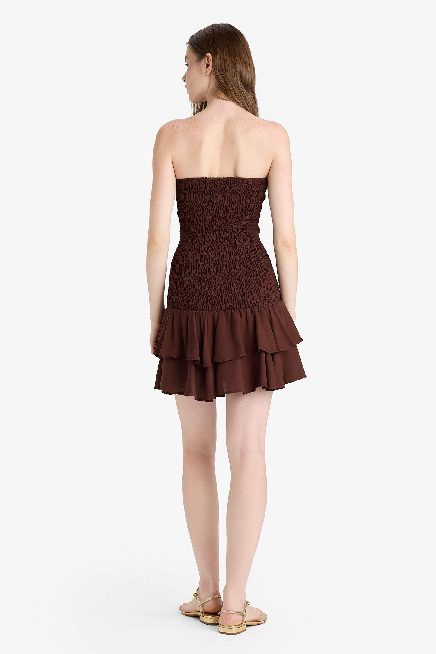 Straplez Gipeli Mini Elbise