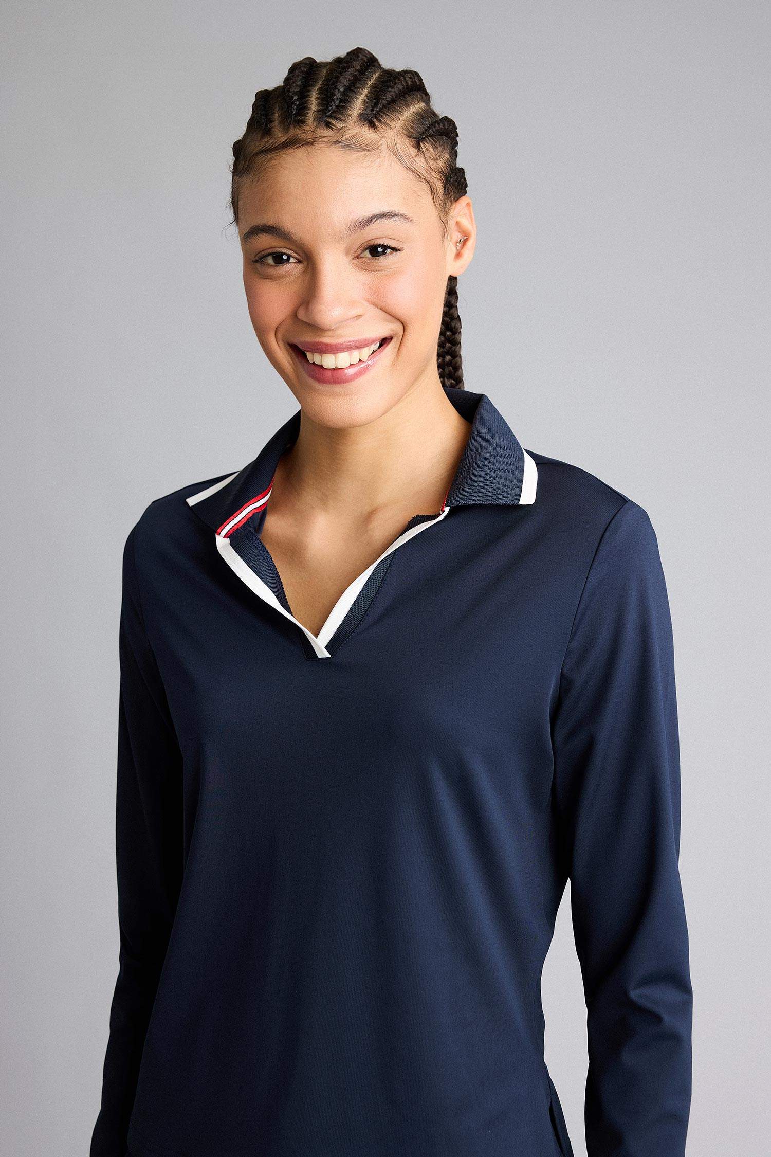 Woman Long Sleeve Polo T-Shirt