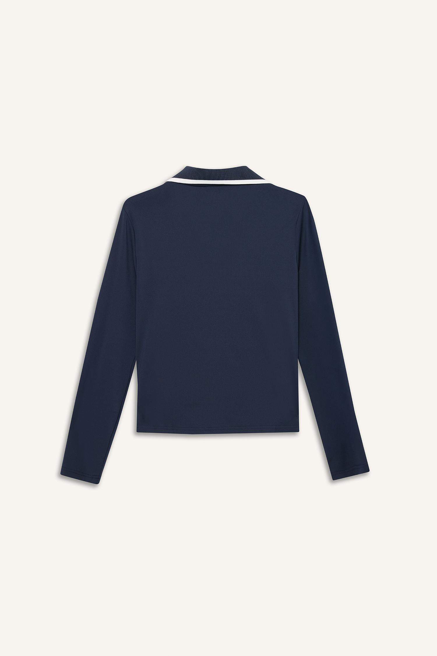 Woman Long Sleeve Polo T-Shirt