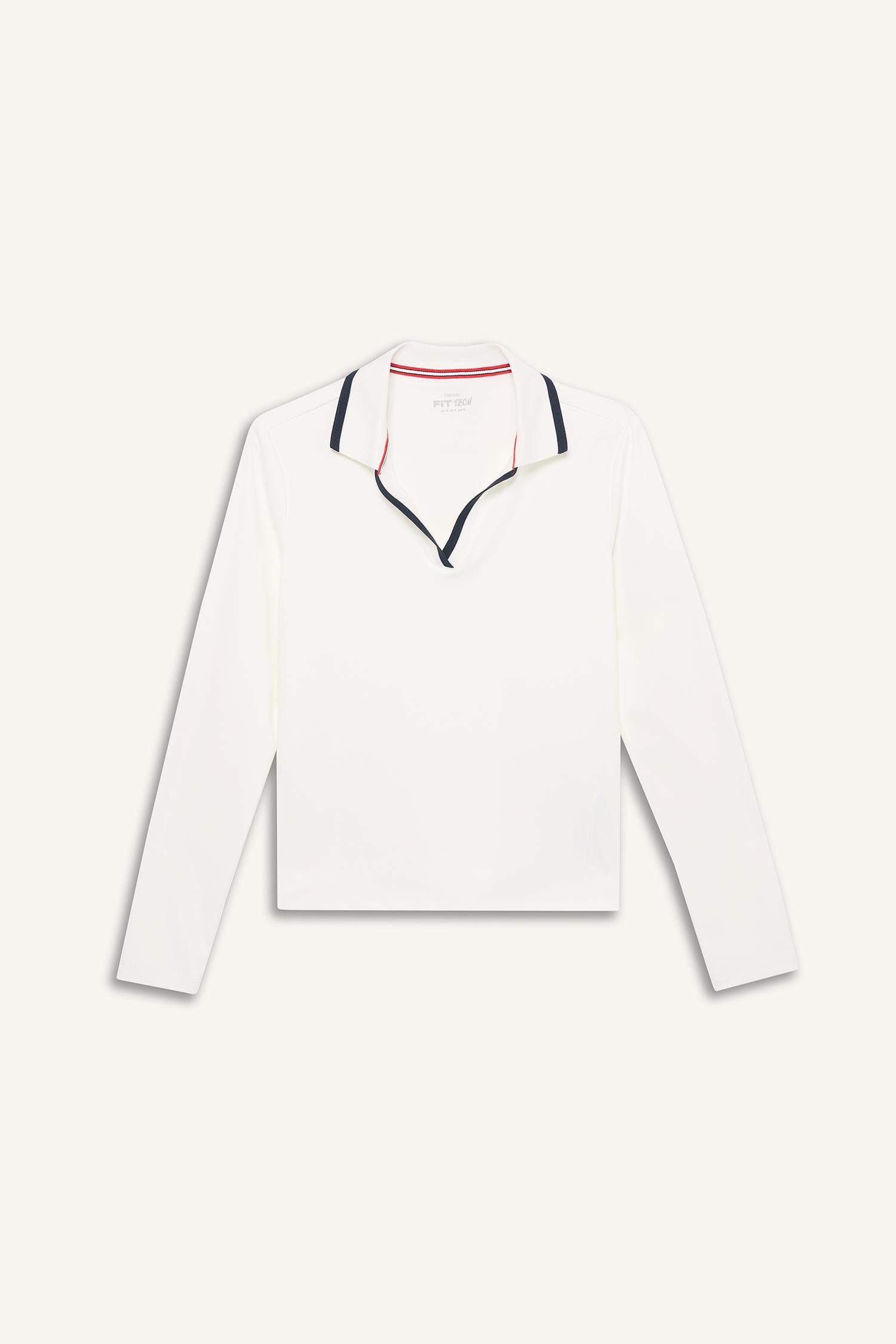 Woman Long Sleeve Polo T-Shirt