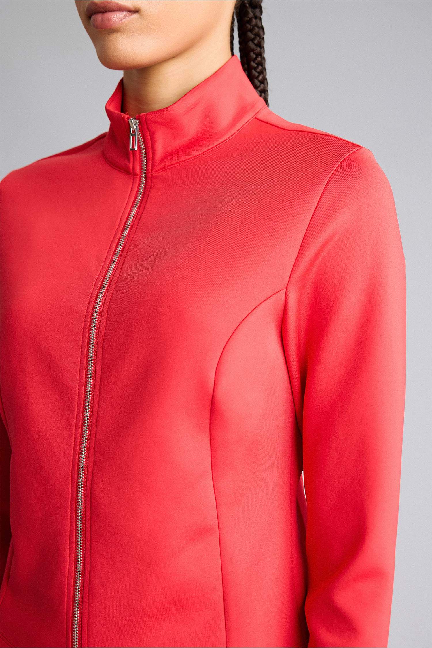 Кардиган из ткани скуба с воротником-стойкой Standart Fit