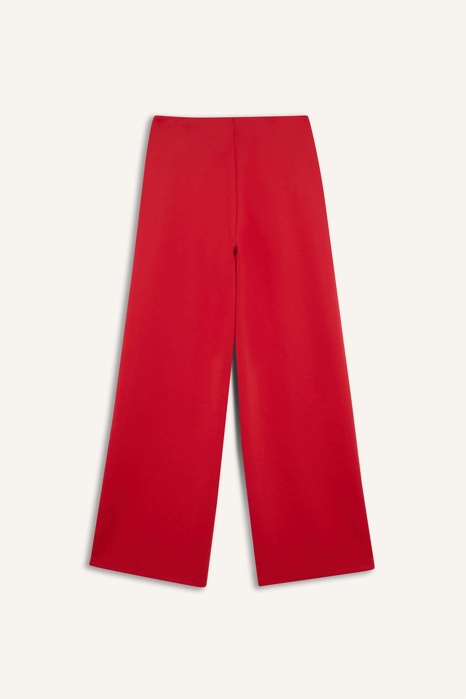 Спортивные брюки из ткани скуба Wide Leg с карманами