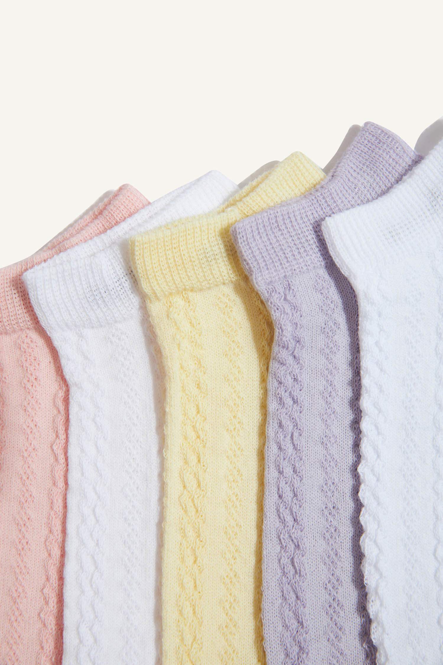 Kız Çocuk 5'li Pamuklu Patik Çorap