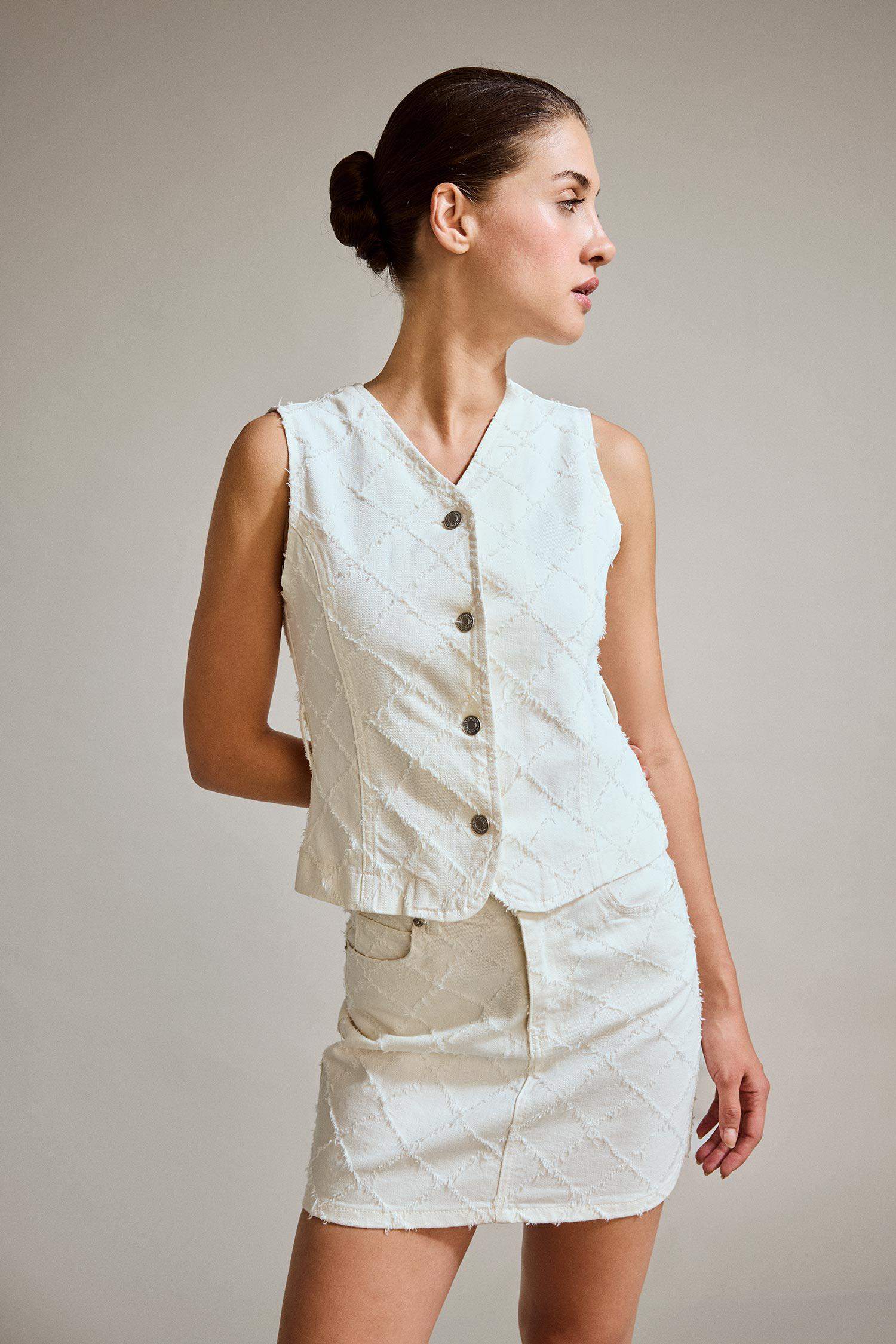 деним Жилет