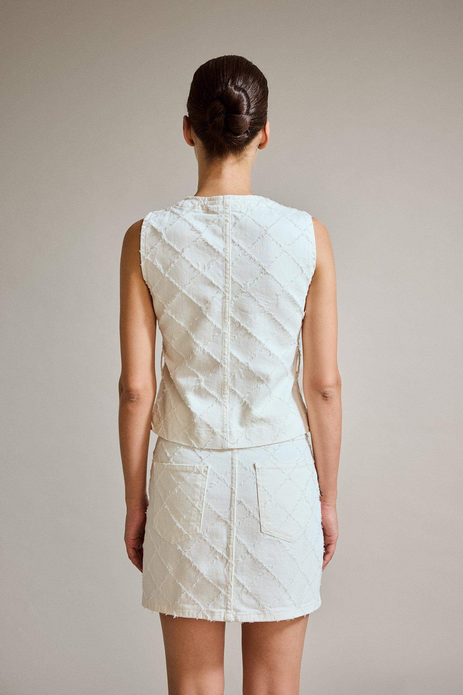 деним Жилет