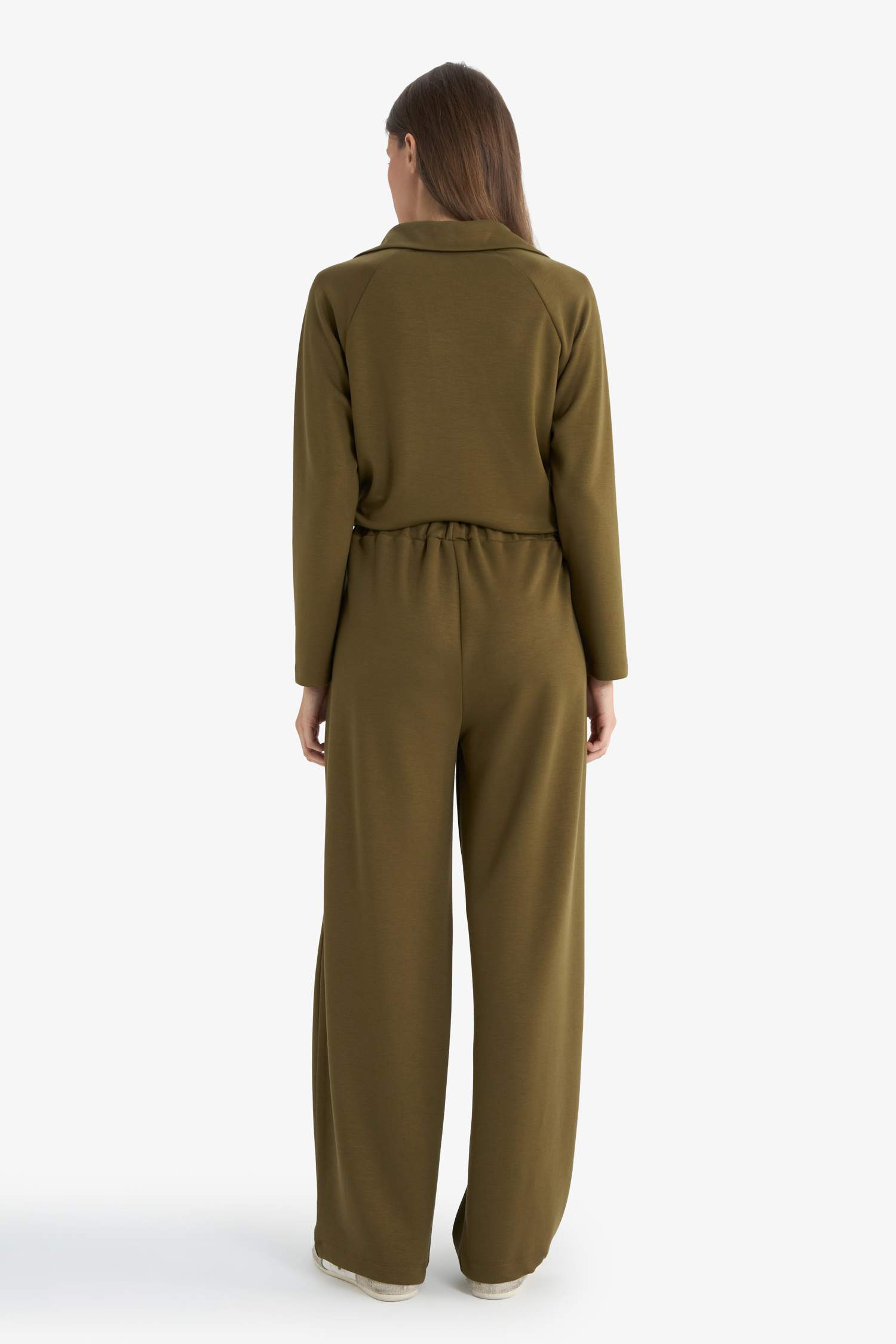 Barrel Fit Straight Leg Trousers