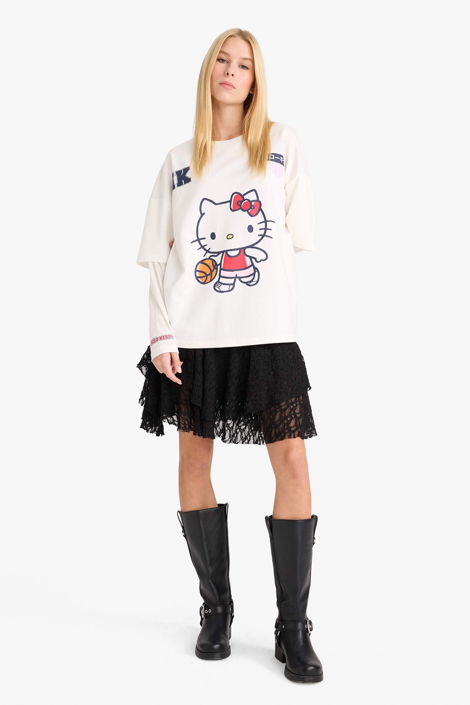 A-Line Normal Waist Lace Mini Skirt