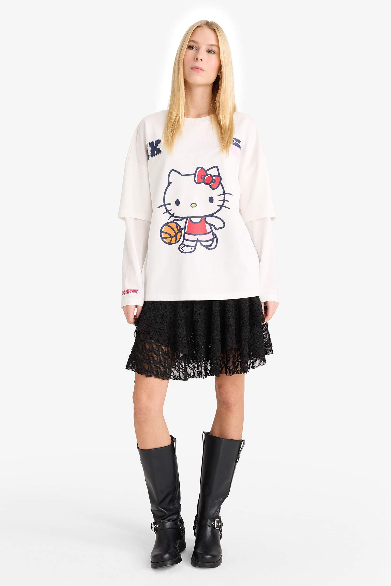 A-Line Normal Waist Lace Mini Skirt