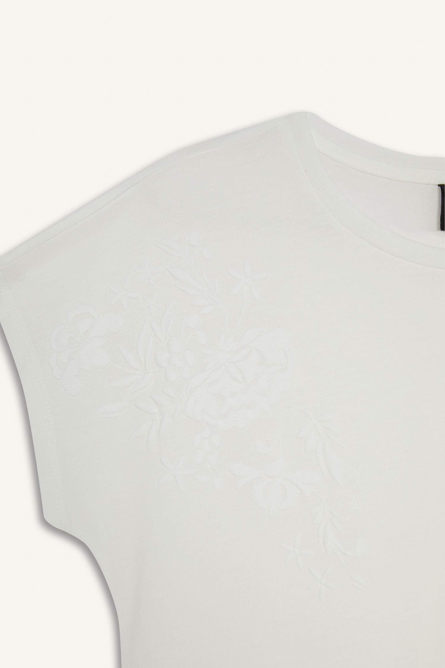 Bisiklet Yaka Puf Baskılı Kısa Kollu Tişört