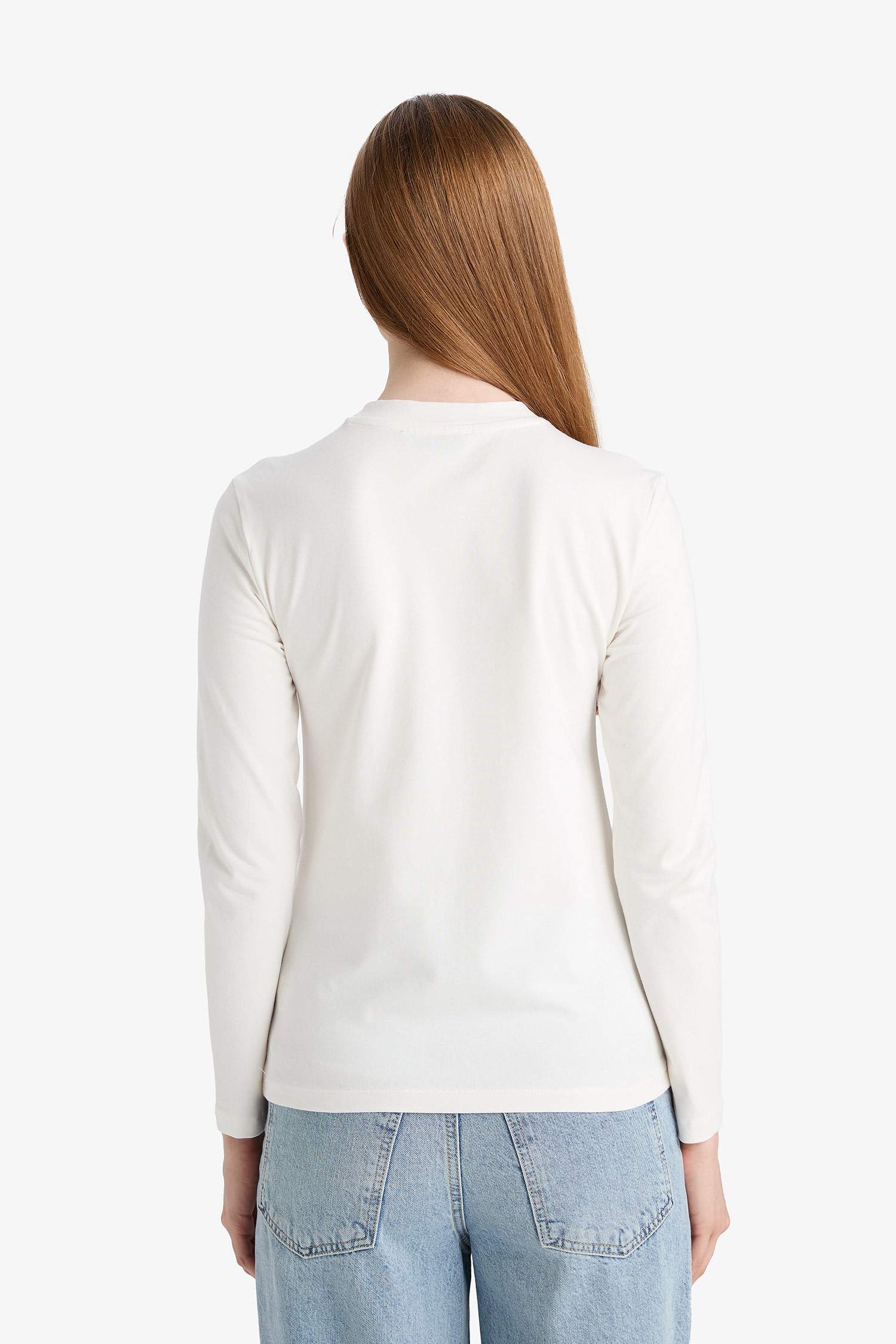 قميص طويل سليم فيت بياخة عالية