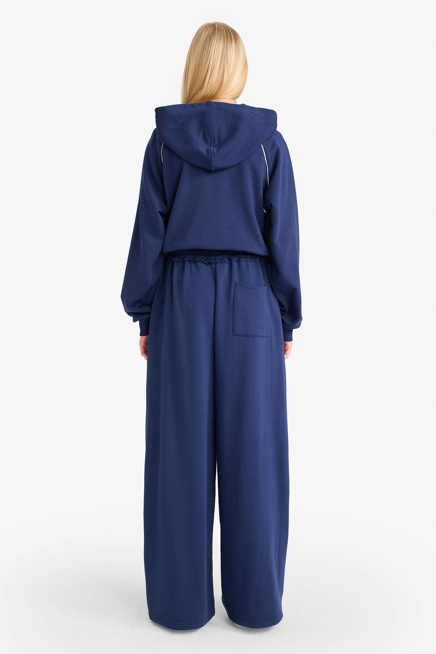 Beli Lastikli Wide Leg Eşofman Altı