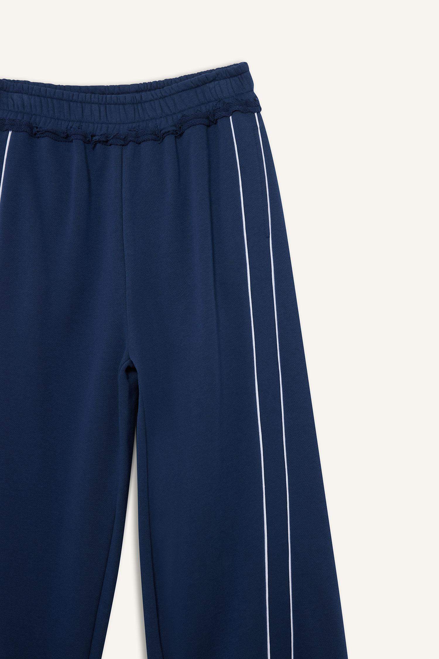 Beli Lastikli Wide Leg Eşofman Altı