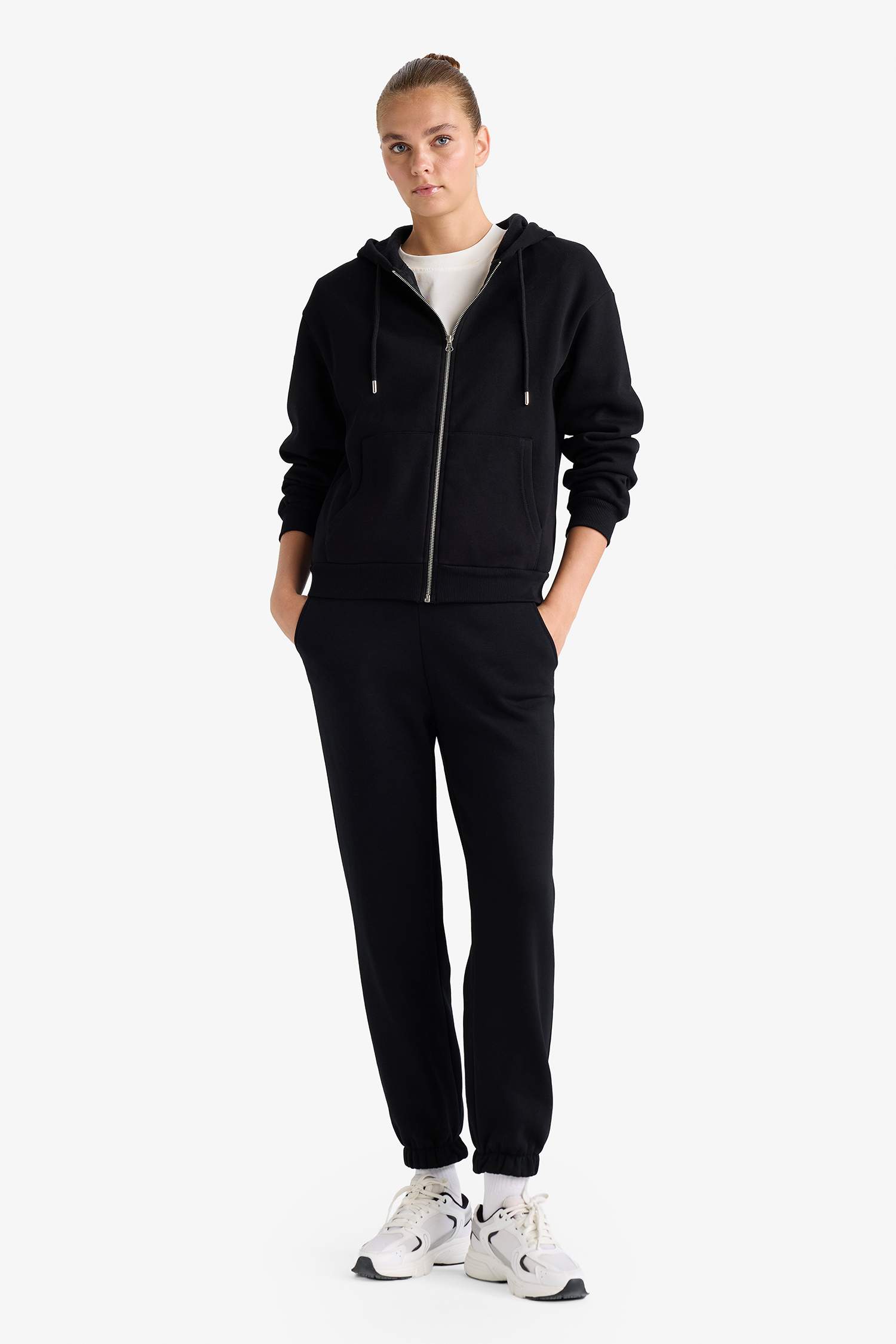 بنطرون بجامة رياضي جوجر سادة ثقيل