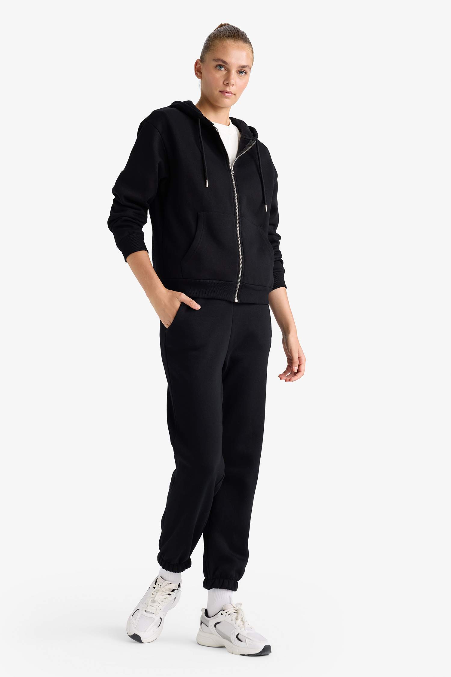 بنطرون بجامة رياضي جوجر سادة ثقيل