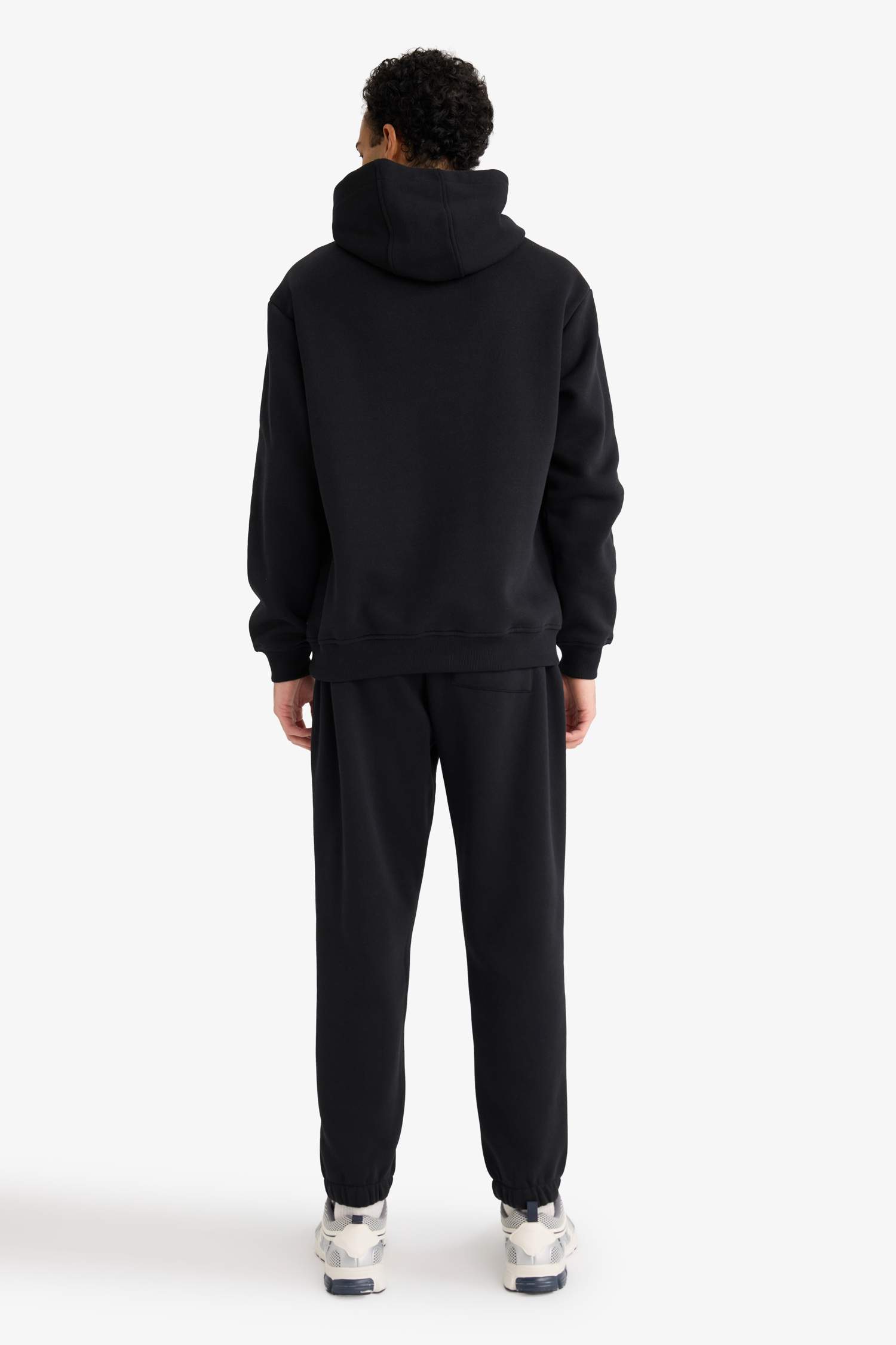 Regular Fit 2'li Eşofman Takımı Kapüşonlu Sweatshirt Eşofman Altı