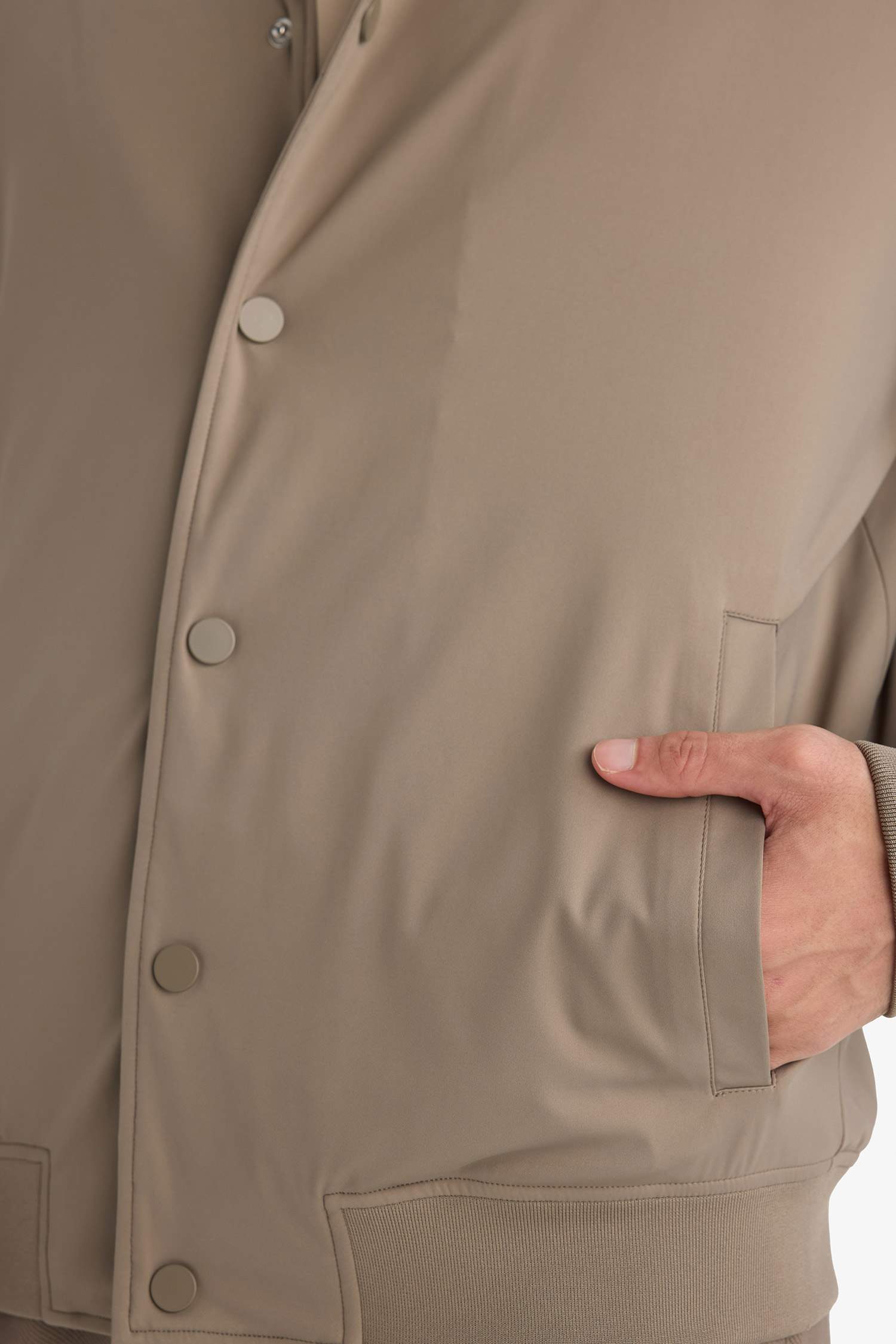 Slim Fit Astarlı Mont