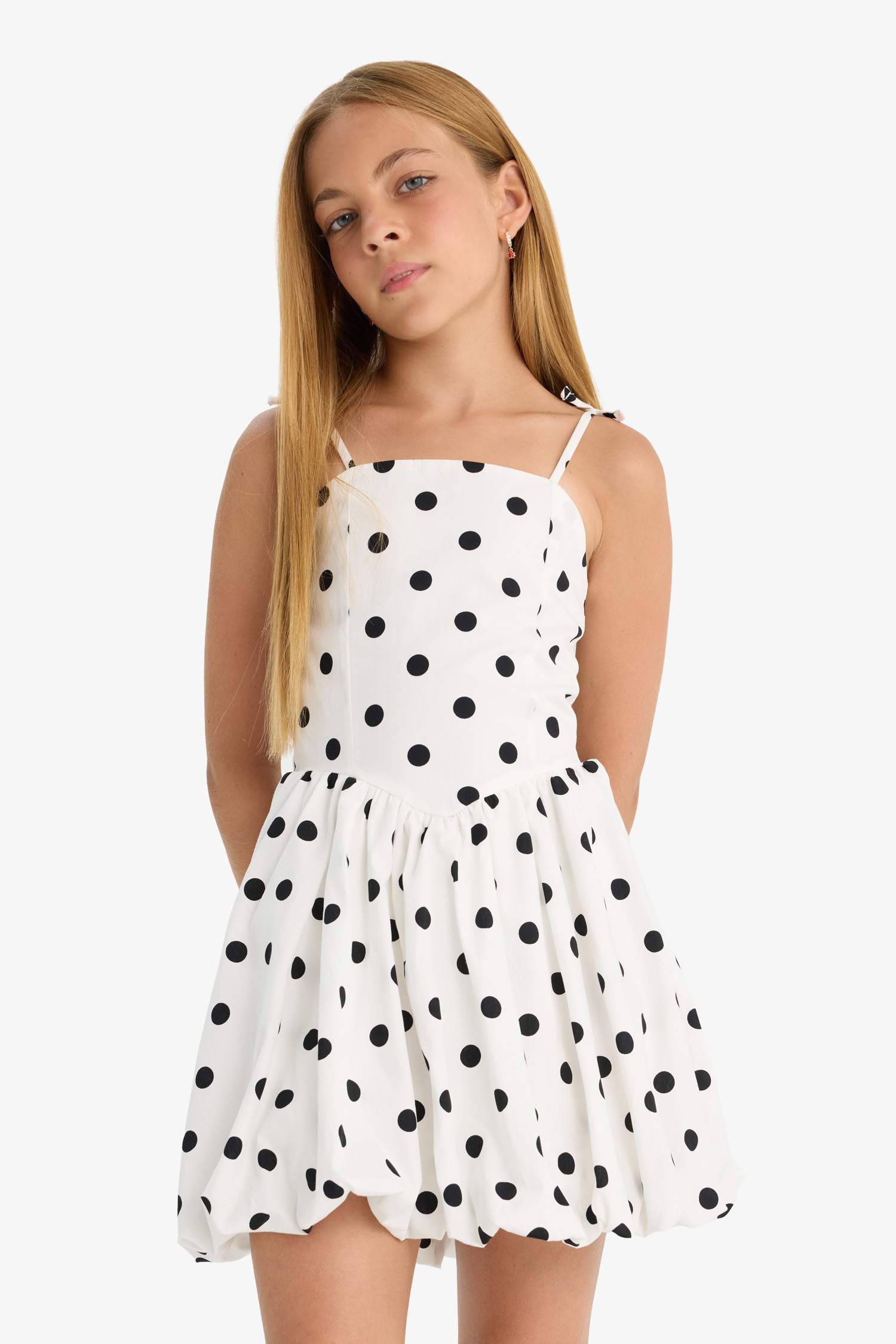 Regular Fit Strappy Woven Dress