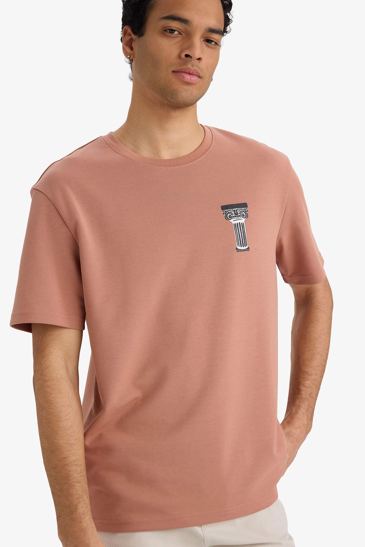 T-shirt imprimé en tissu respirant