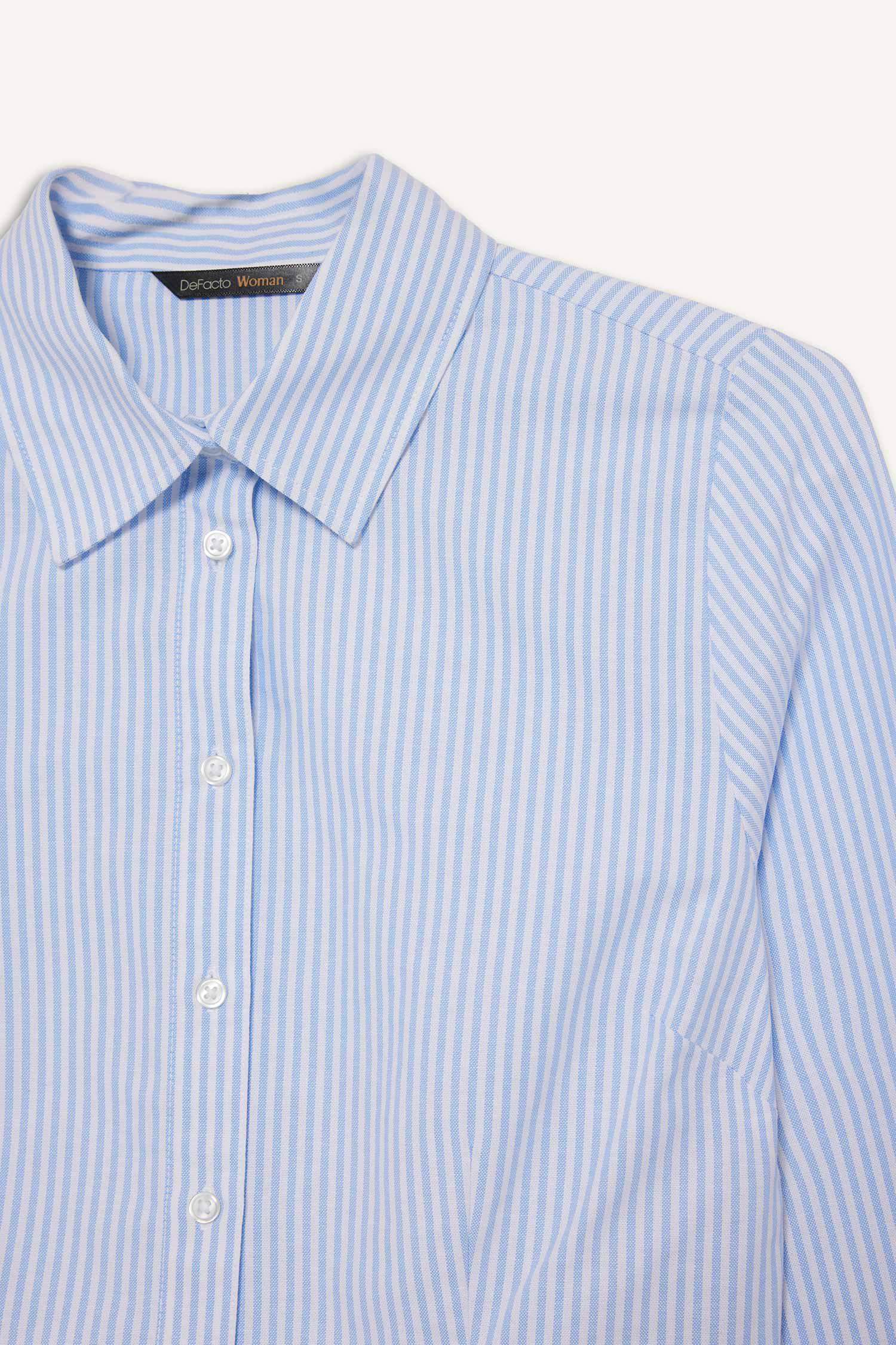 قميص ردن طويل أوكسفورد مخصر