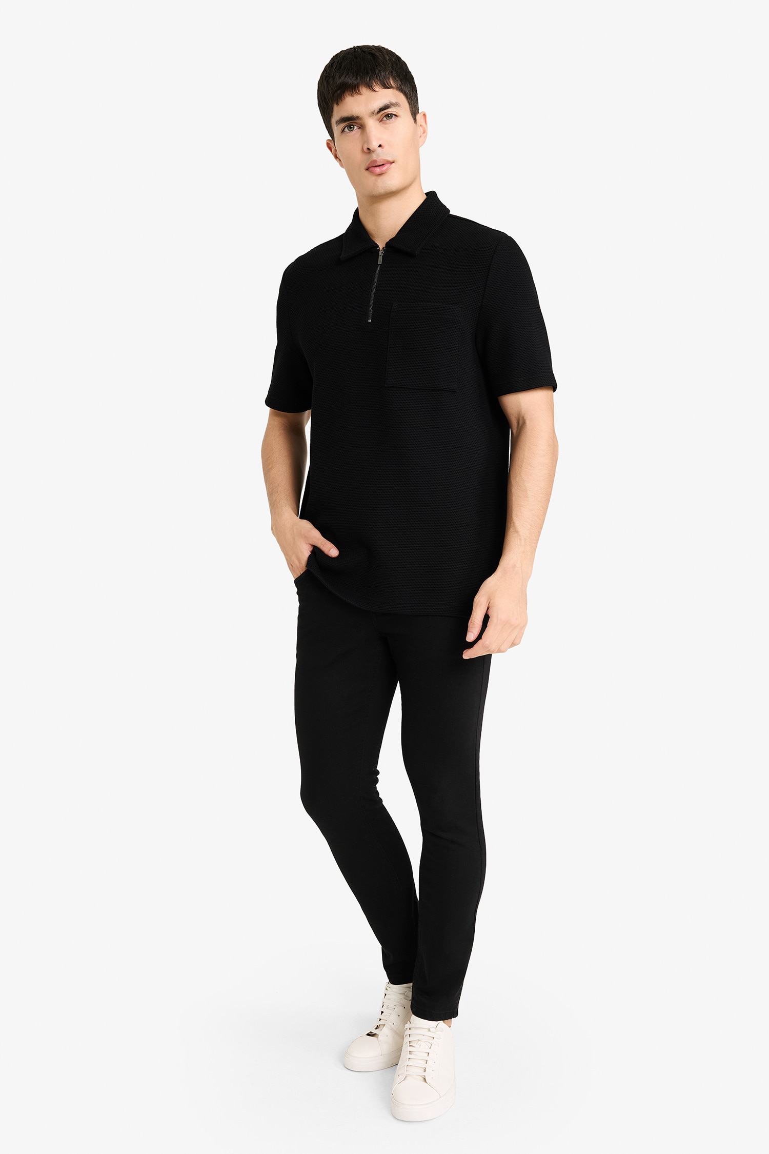 DeFacto Pamuklu Regular Fit Polo Tişört görsel 2