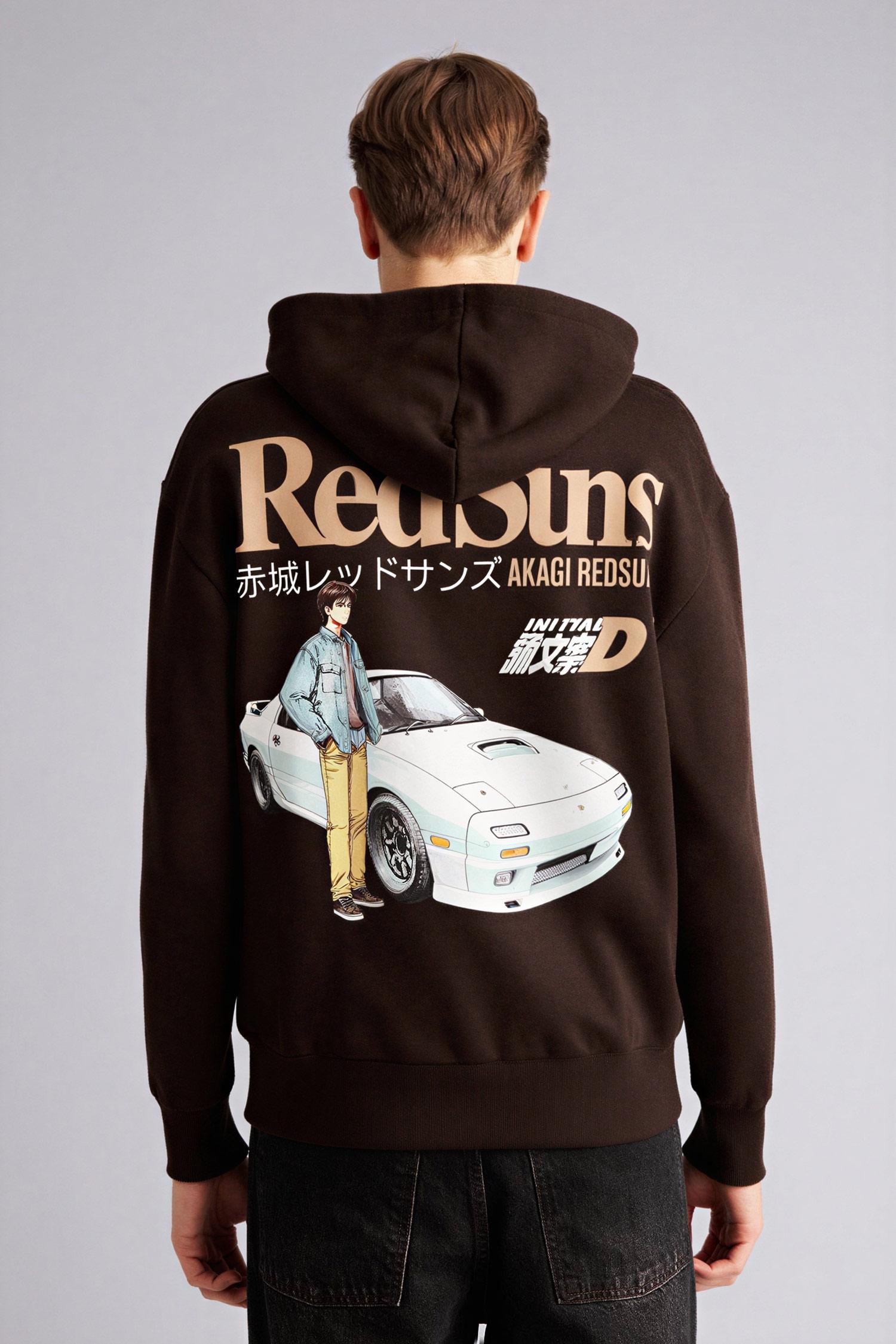 DeFacto Pamuklu Kapüşonlu Baskılı Sweatshirt görsel 7
