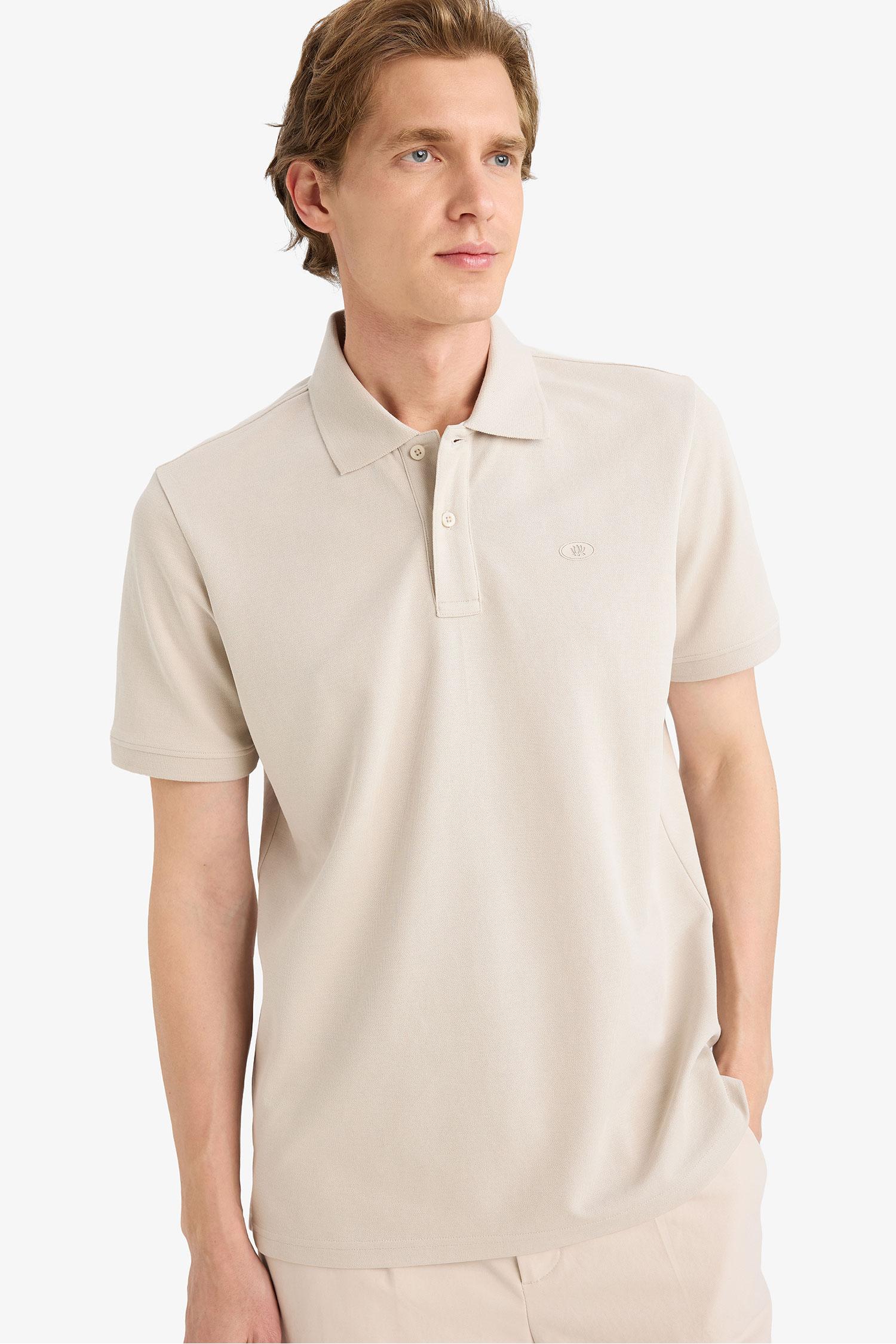 DeFacto Çabuk Kuruyan Pamuklu REGULAR FIT Nefes Alabilen Polo Tişört görsel 5