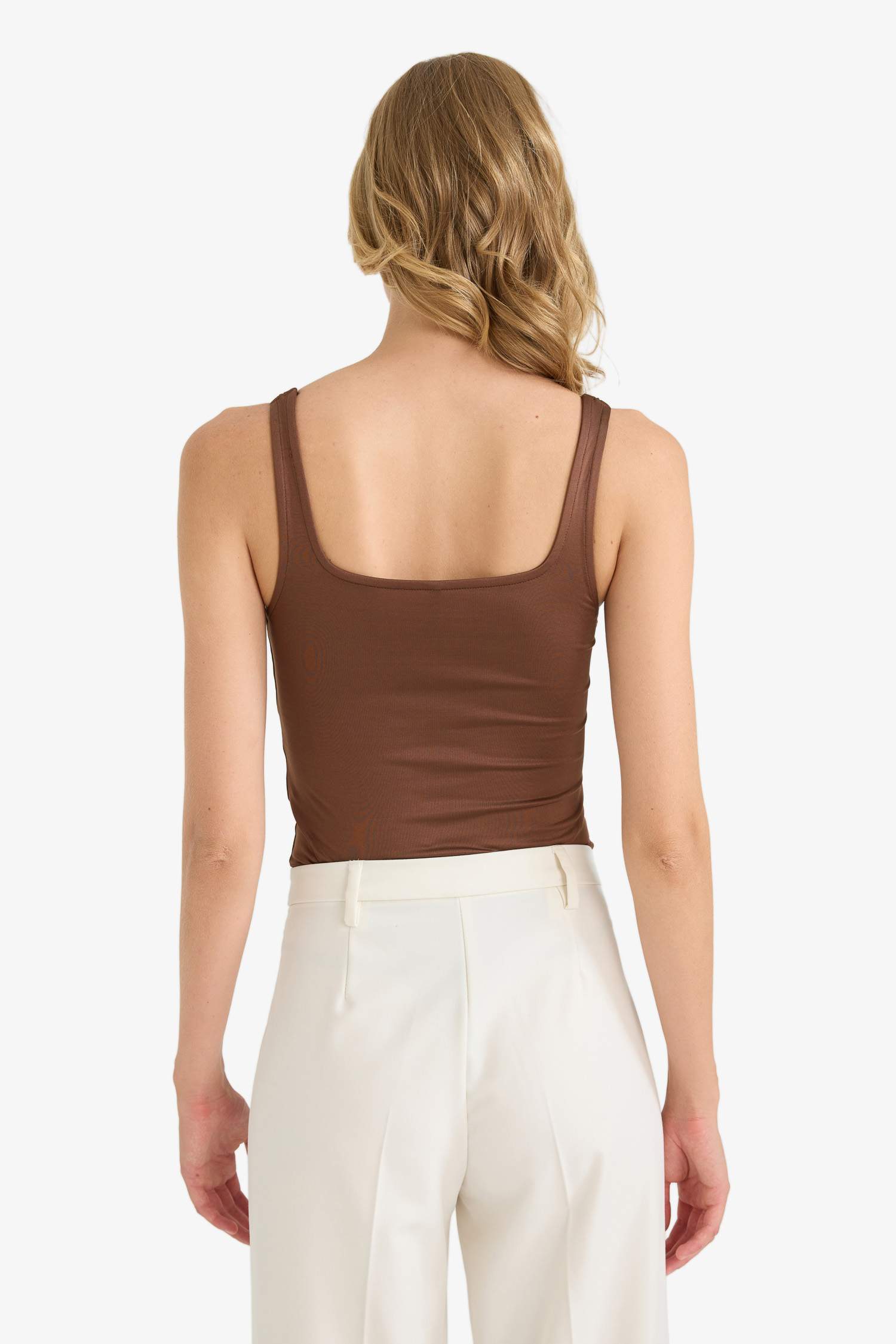 Square Collar Tank Top