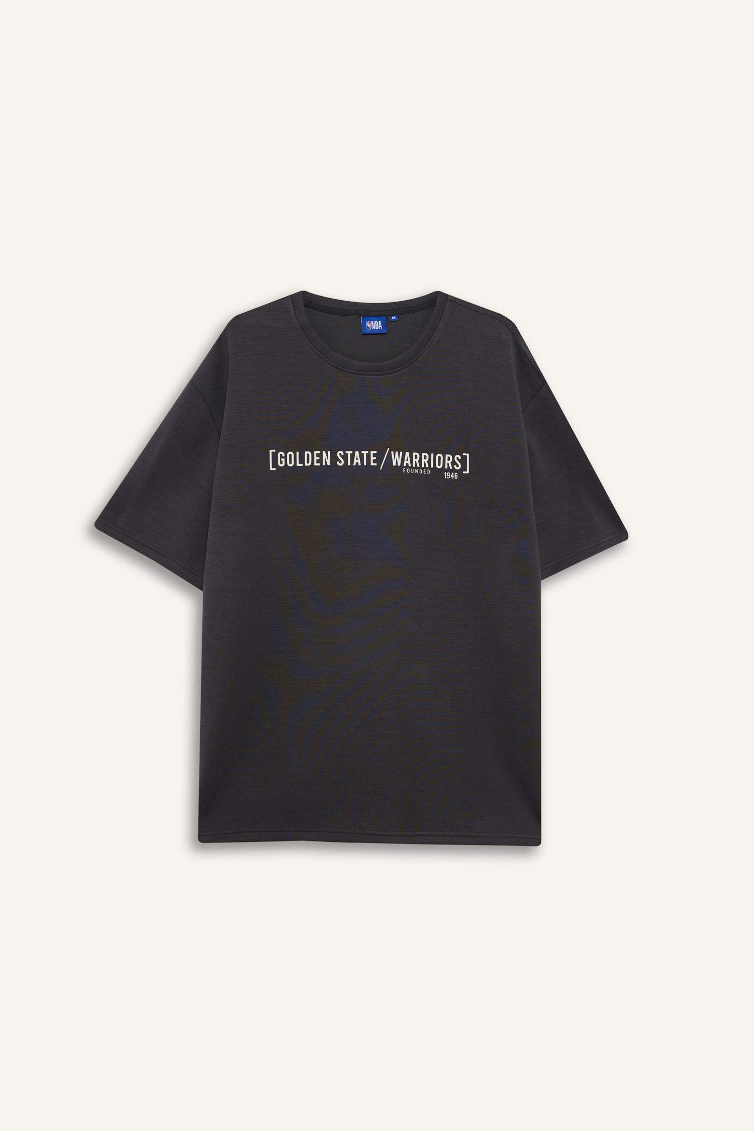 Футболка NBA Golden State Warriors Relax Fit с круглым вырезом и коротким рукавом