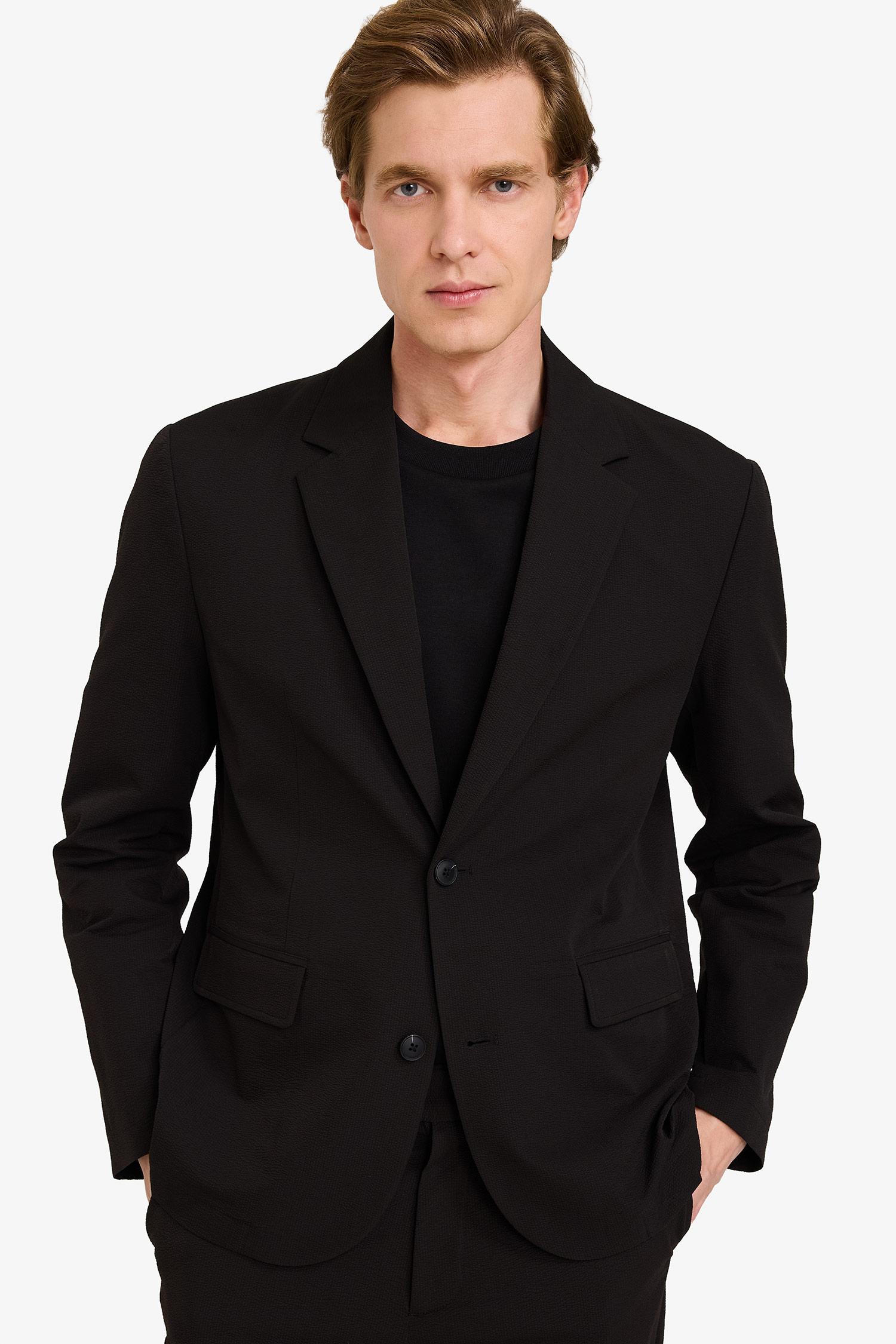DeFacto Modern Fıt Krinkıl Blazer Ceket görsel 4