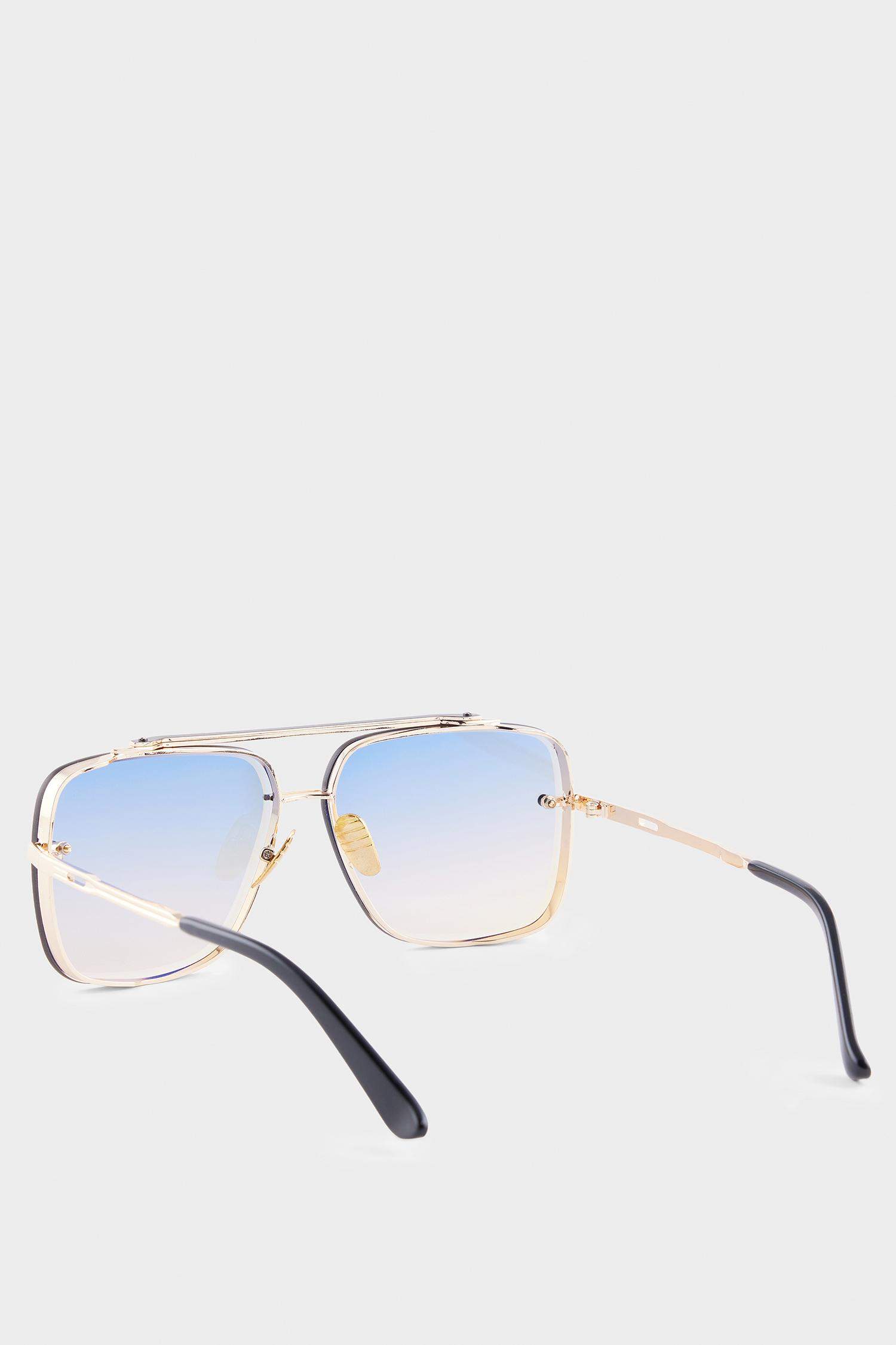 DCEY x DeFacto Kadın Metal Çerçeveli Oval Cam Güneş Gözlüğü