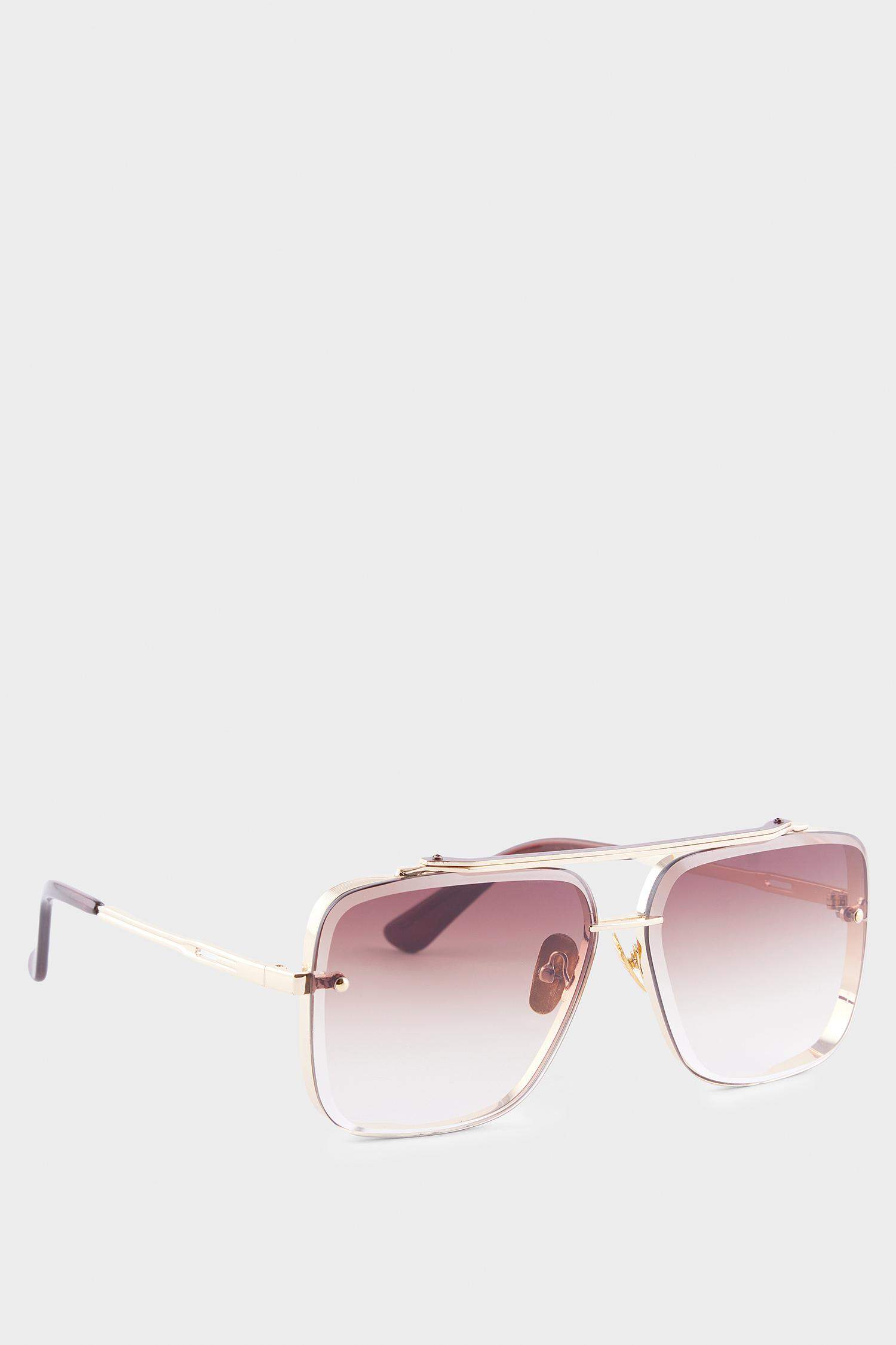 DCEY x DeFacto Kadın Metal Çerçeveli Oval Cam Güneş Gözlüğü