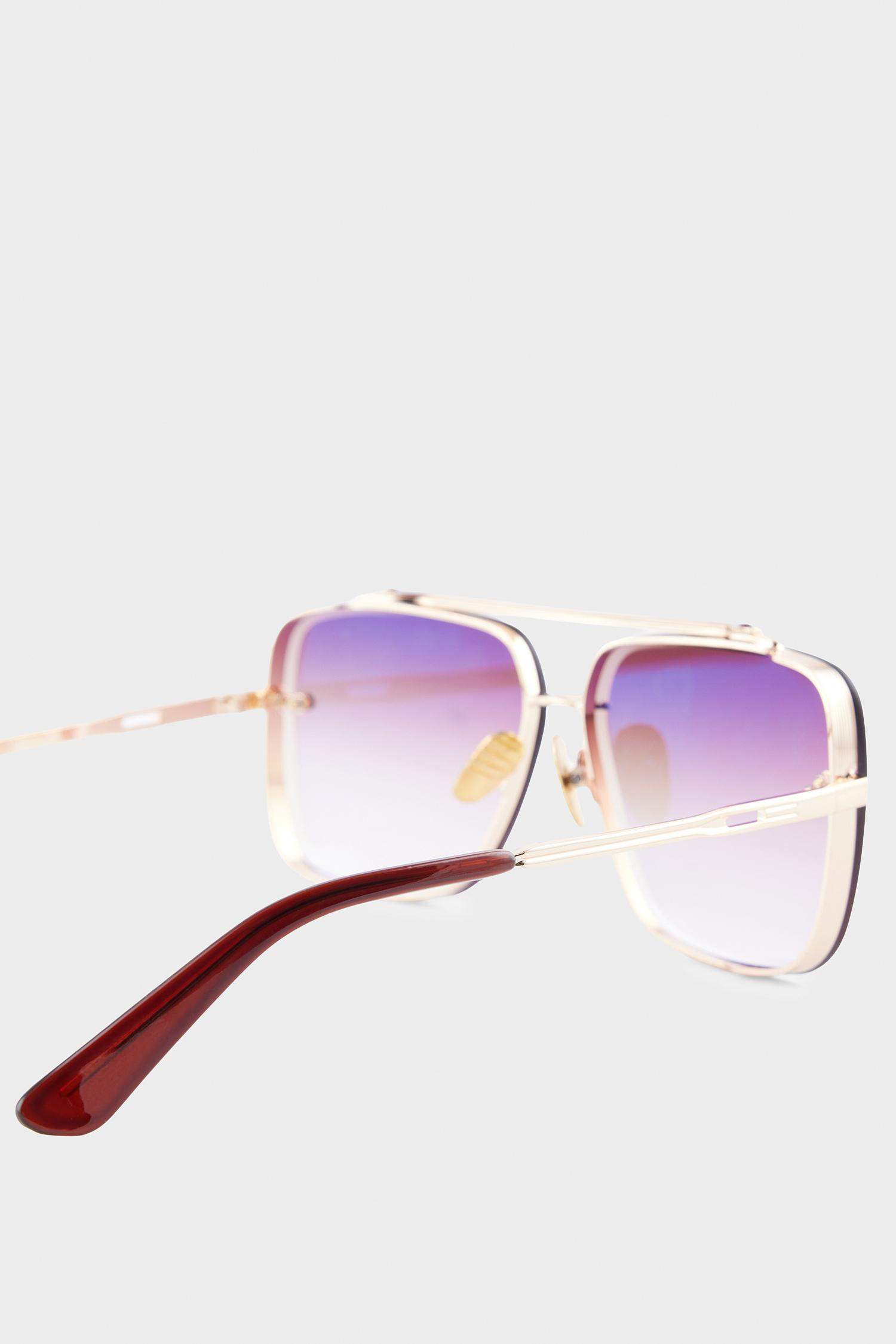 DCEY x DeFacto Kadın Metal Çerçeveli Oval Cam Güneş Gözlüğü