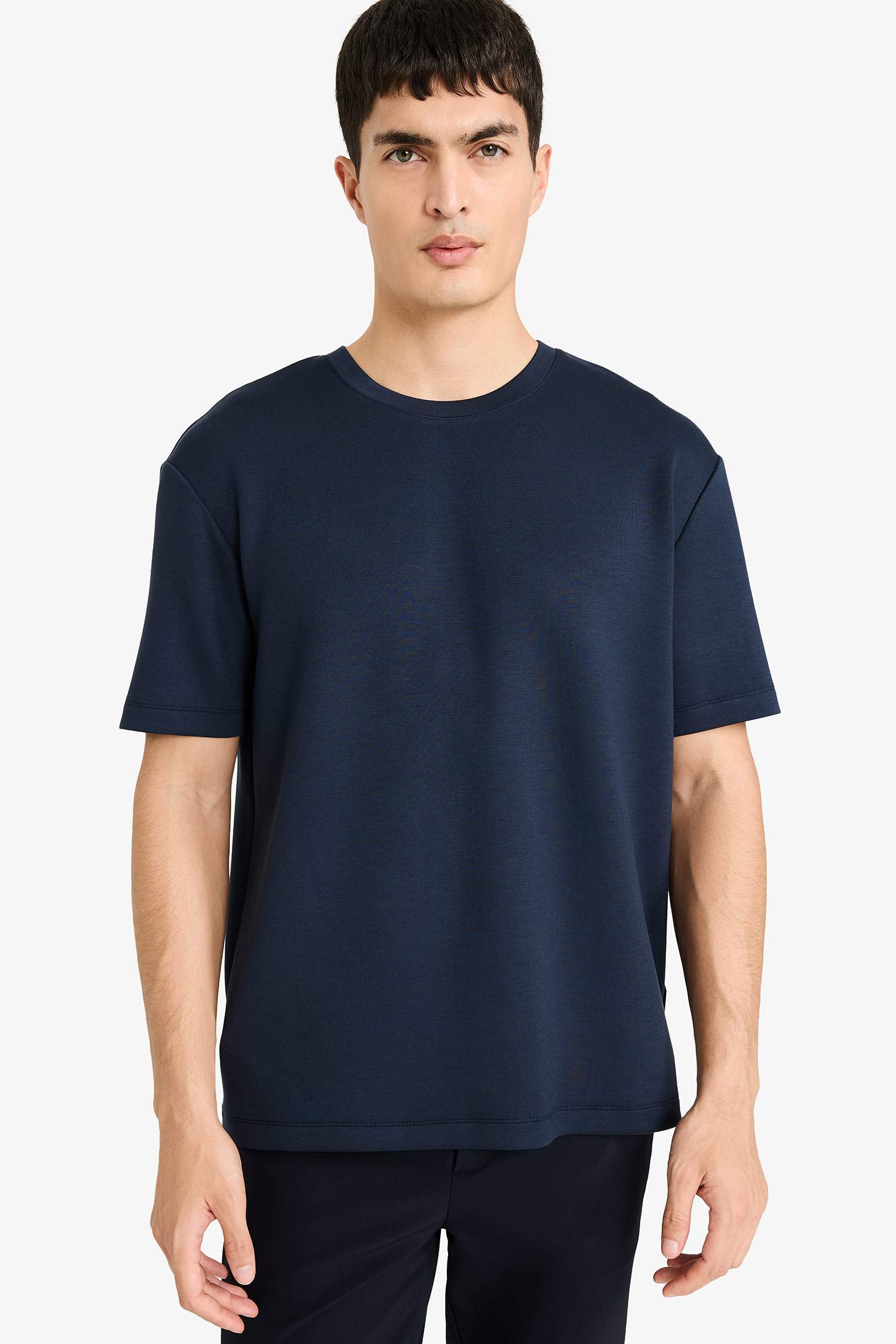 Regular Fit дөңгелек жағалы қысқа жеңді футболка