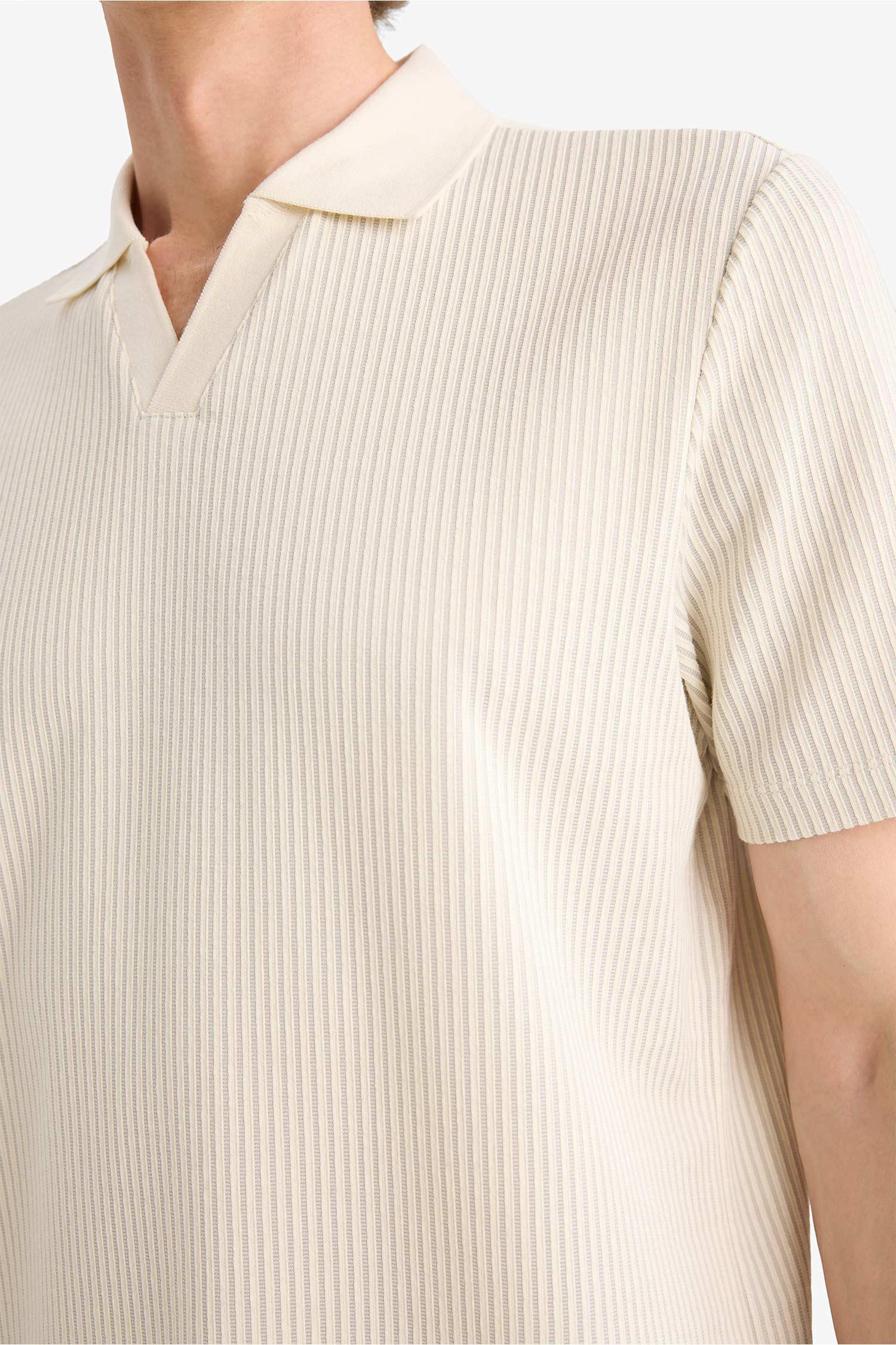 DeFacto Pamuklu Regular Fit Polo Tişört görsel 4