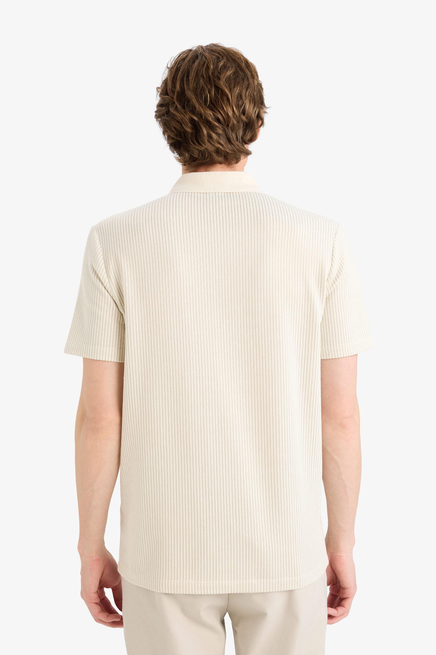 DeFacto Pamuklu Regular Fit Polo Tişört görsel 5